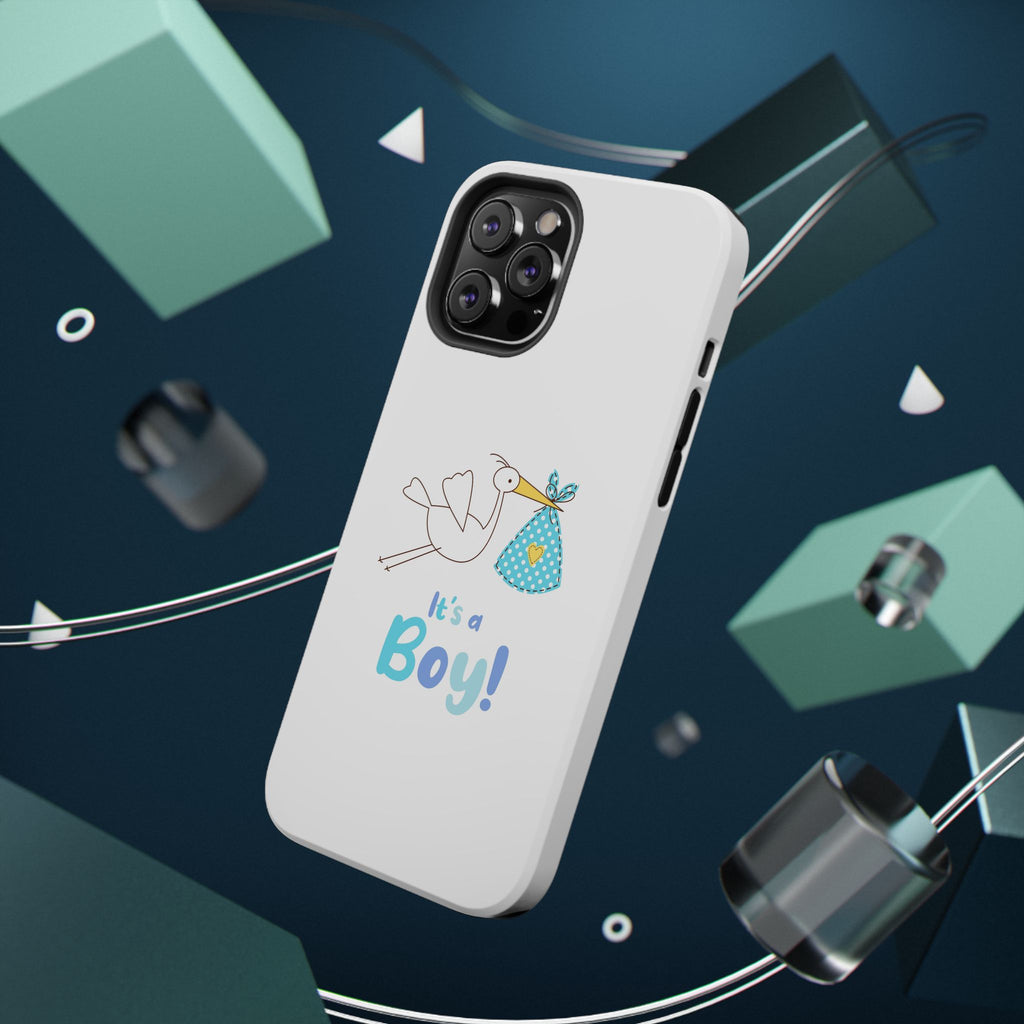 Stork 'It's a Boy' Phone Case | Impact-Resistant Case