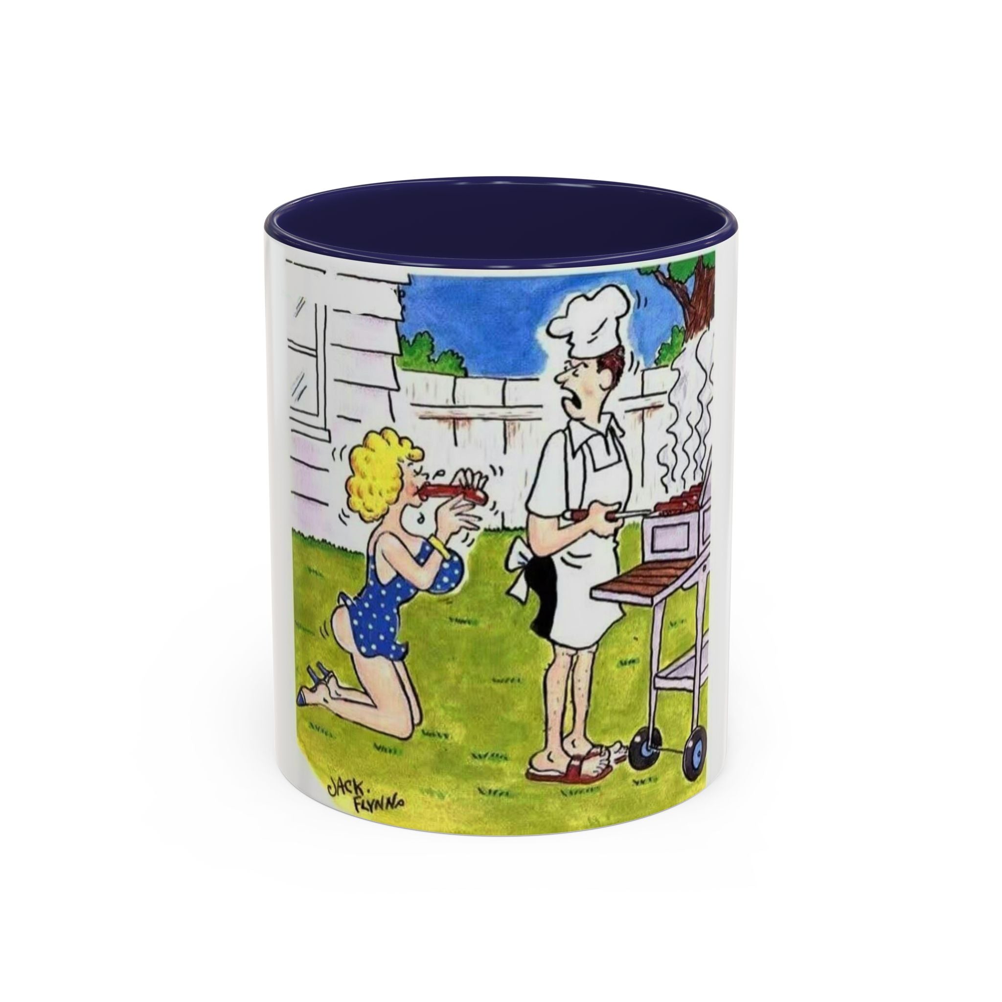 Backyard BBQ Cartoon mug | Accent Coffee Mug 11oz 15oz
