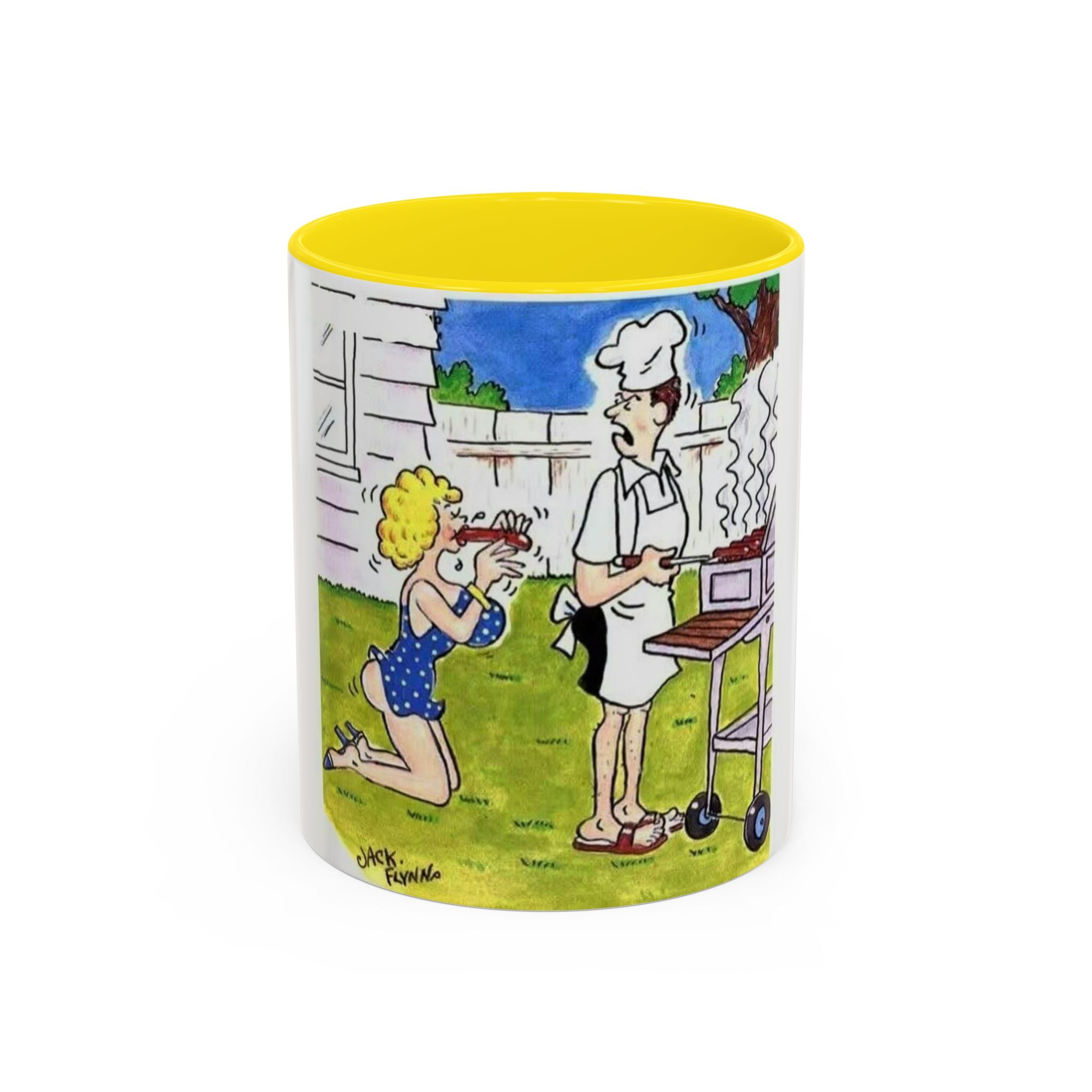 Backyard BBQ Cartoon mug | Accent Coffee Mug 11oz 15oz