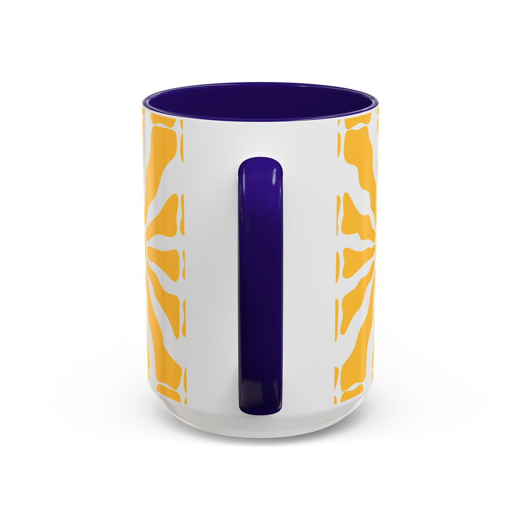Yellow Sunburst Mug | Ceramic Coffee Cup