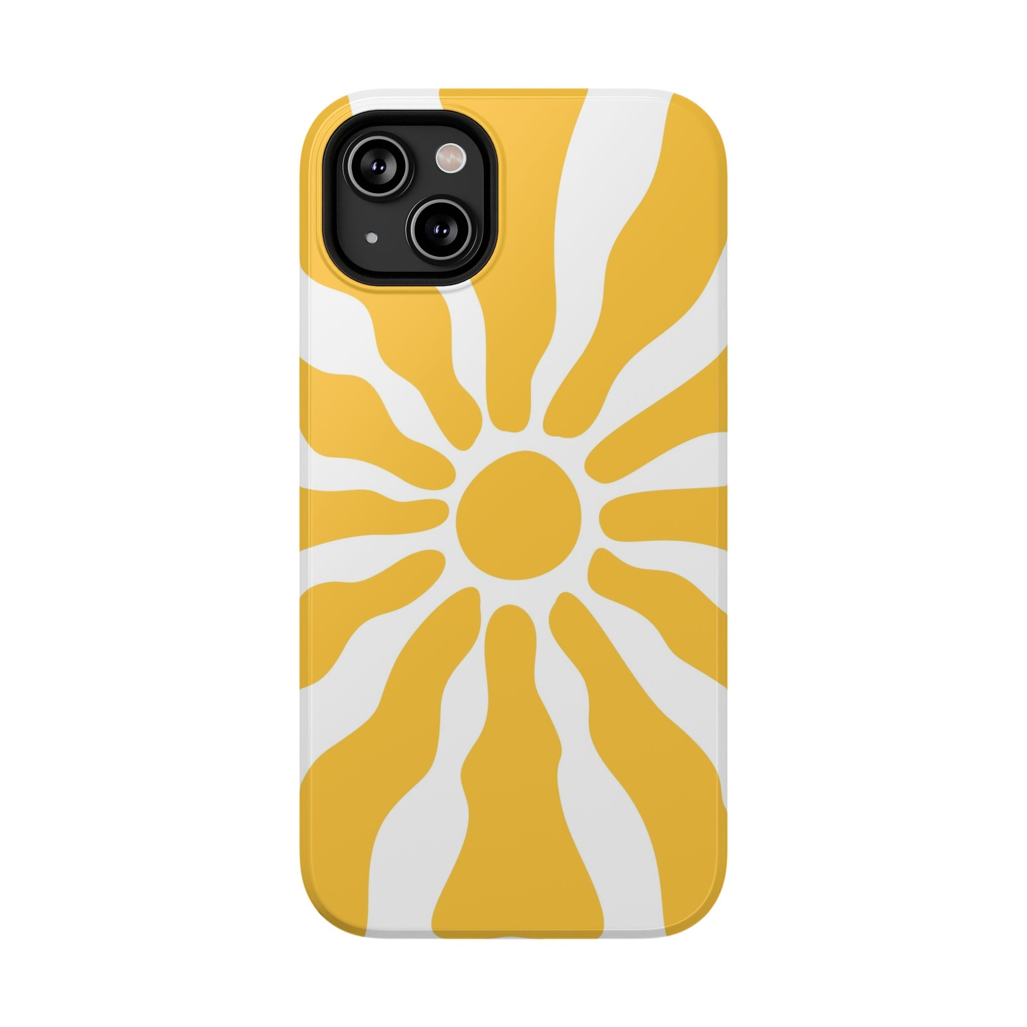 Retro Sunburst iPhone Case | Impact-Resistant Phone Case