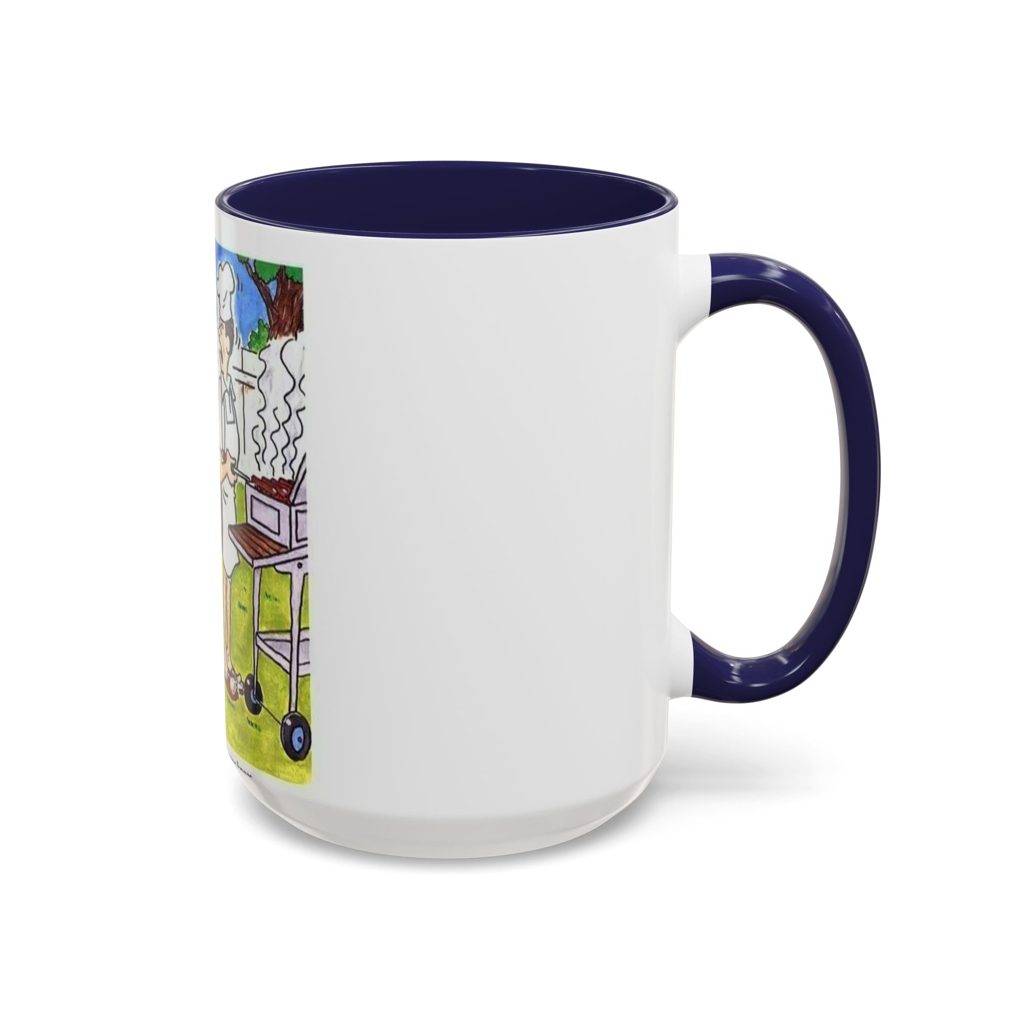 Backyard BBQ Cartoon mug | Accent Coffee Mug 11oz 15oz