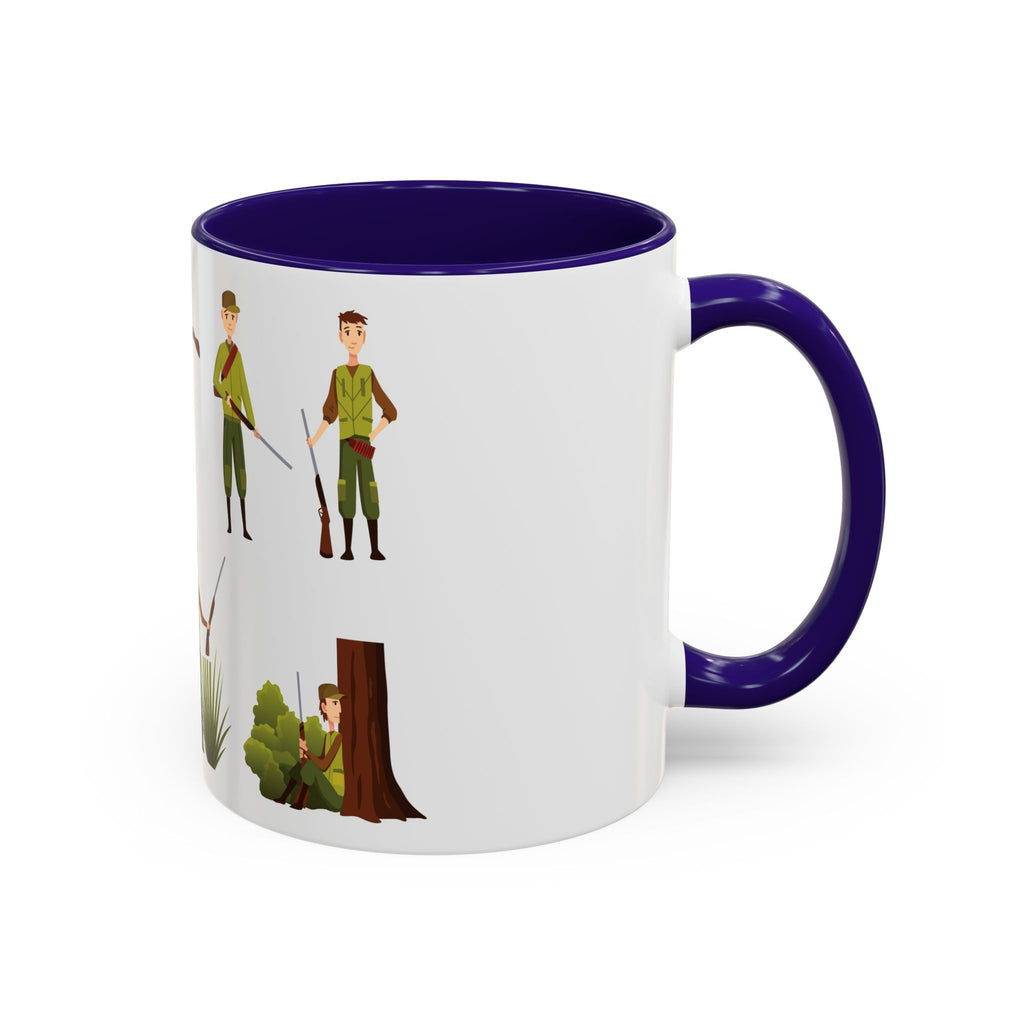 Hunter Pattern Mug | Hunting Illustrations, Outdoorsman Coffee Cup