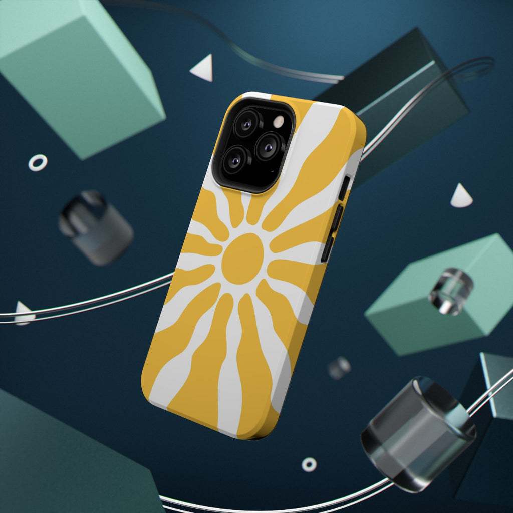Retro Sunburst iPhone Case | Impact-Resistant Phone Case