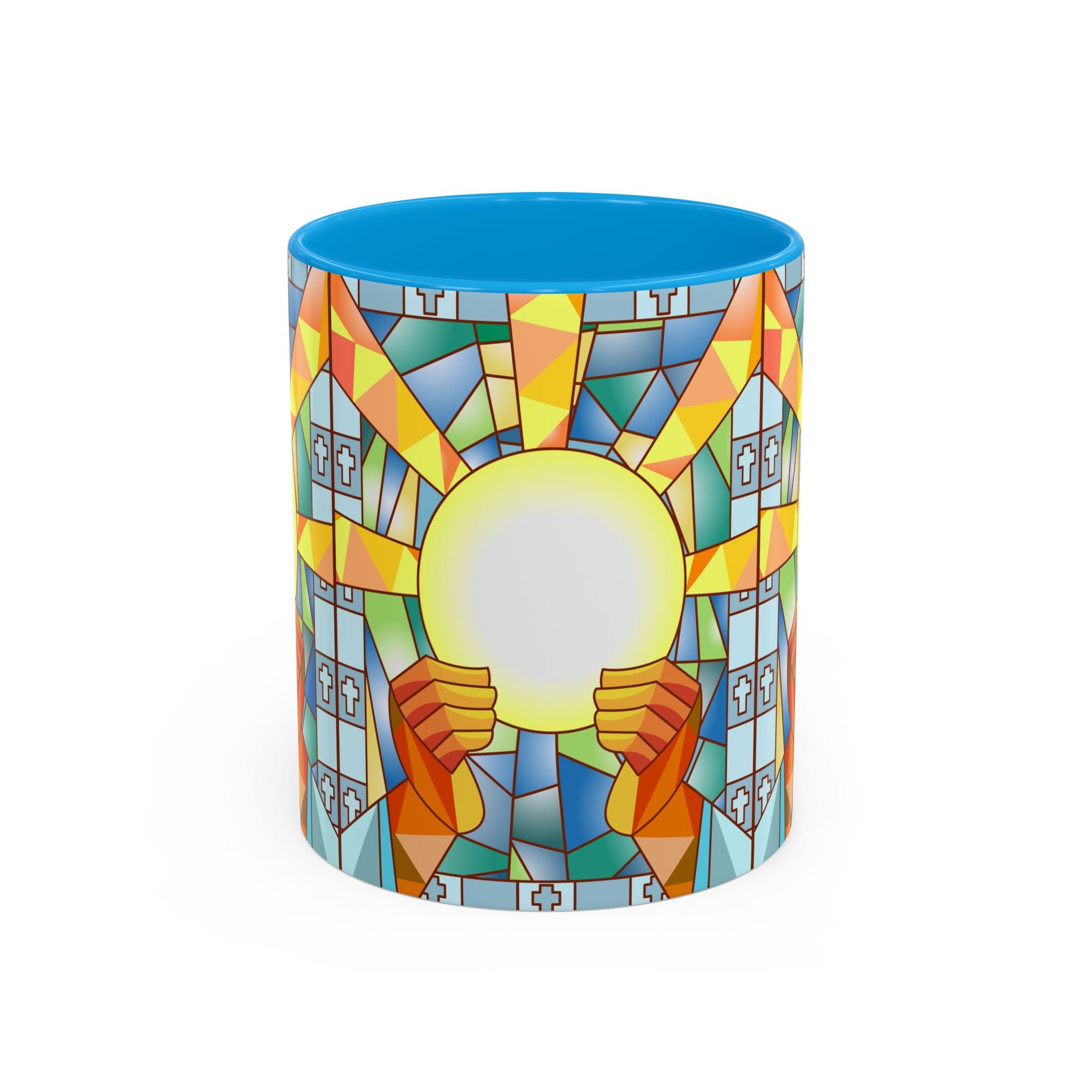 Stained Glass Eucharist Chalice Mug | Church Communion Ceramic Mug