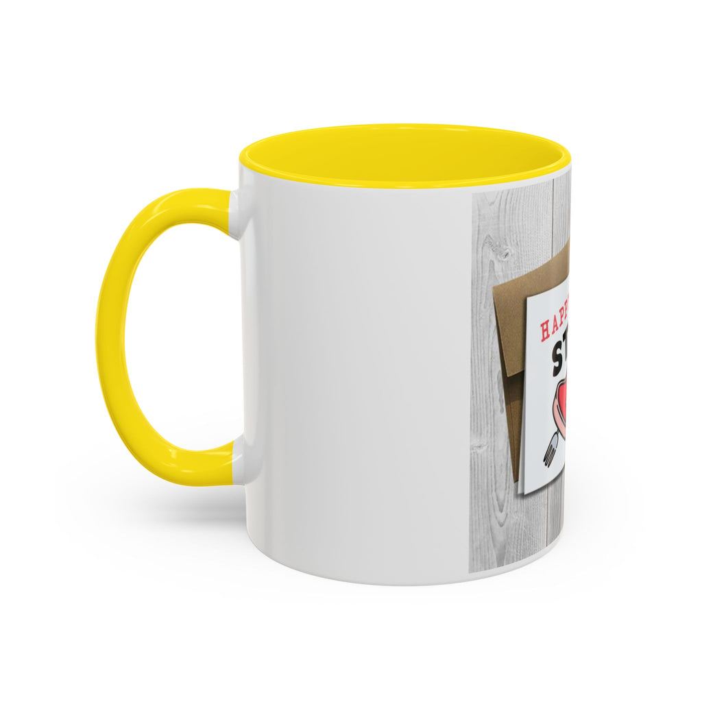 Happy Steak & BJ Day Mug | Novelty Coffee Mug, Humorous Holiday Design