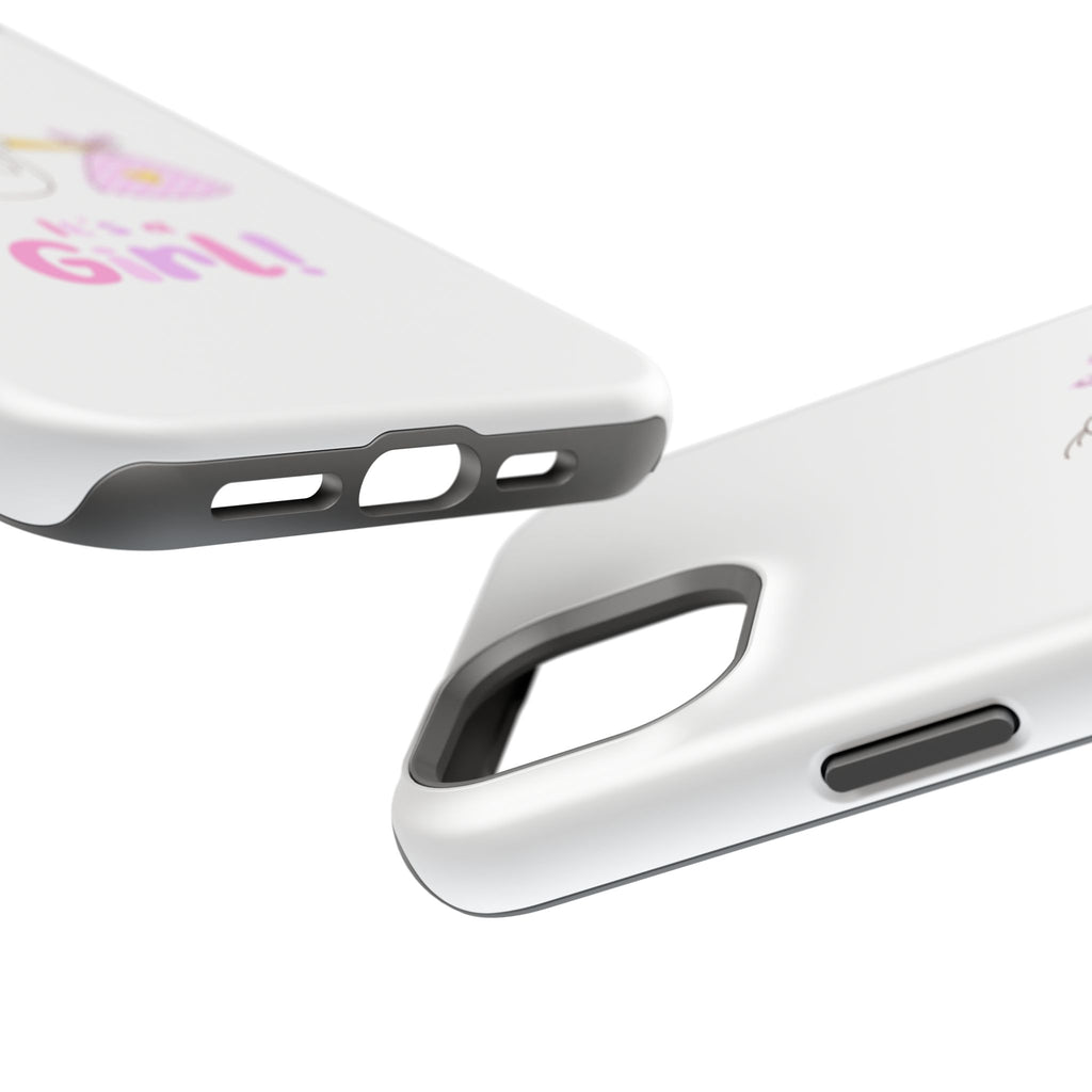 Phone Case - "It's a Girl!" Stork Baby Announcement Impact-Resistant Case