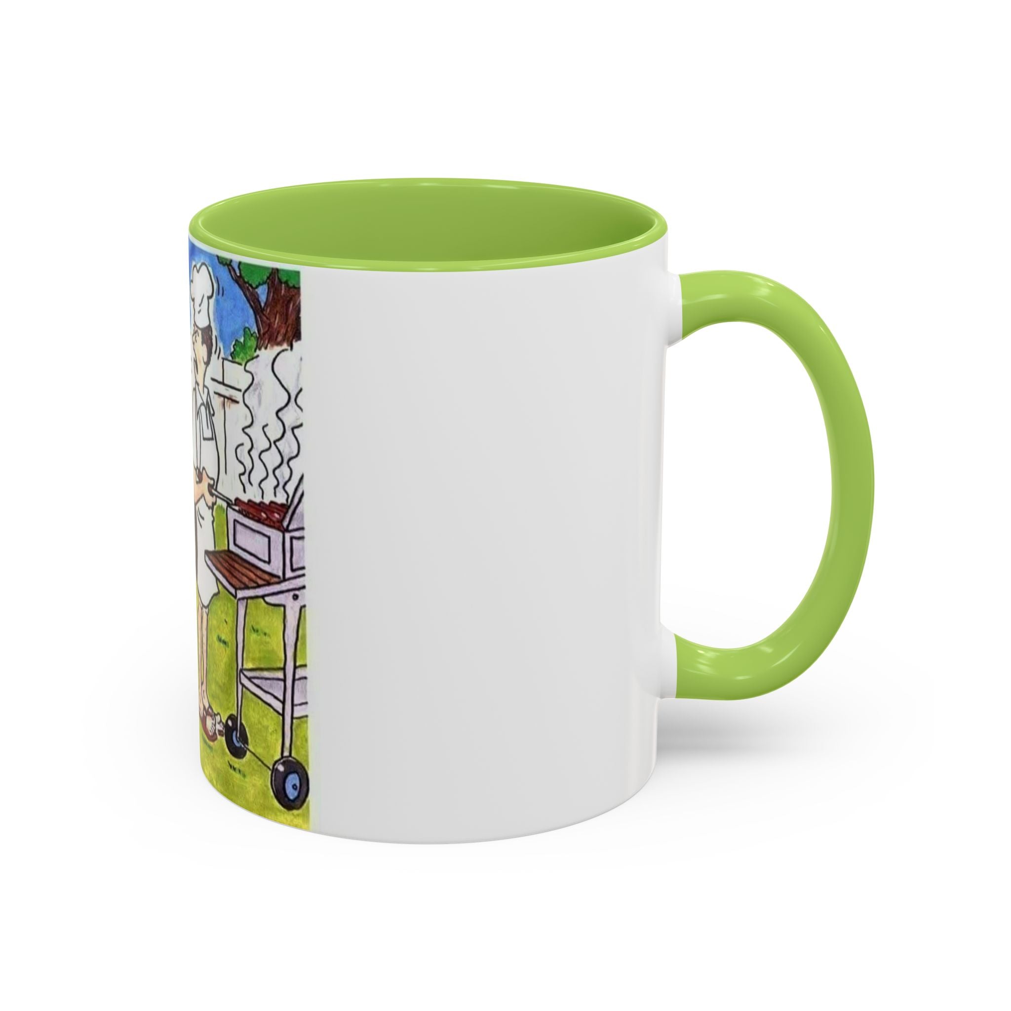 Backyard BBQ Cartoon mug | Accent Coffee Mug 11oz 15oz