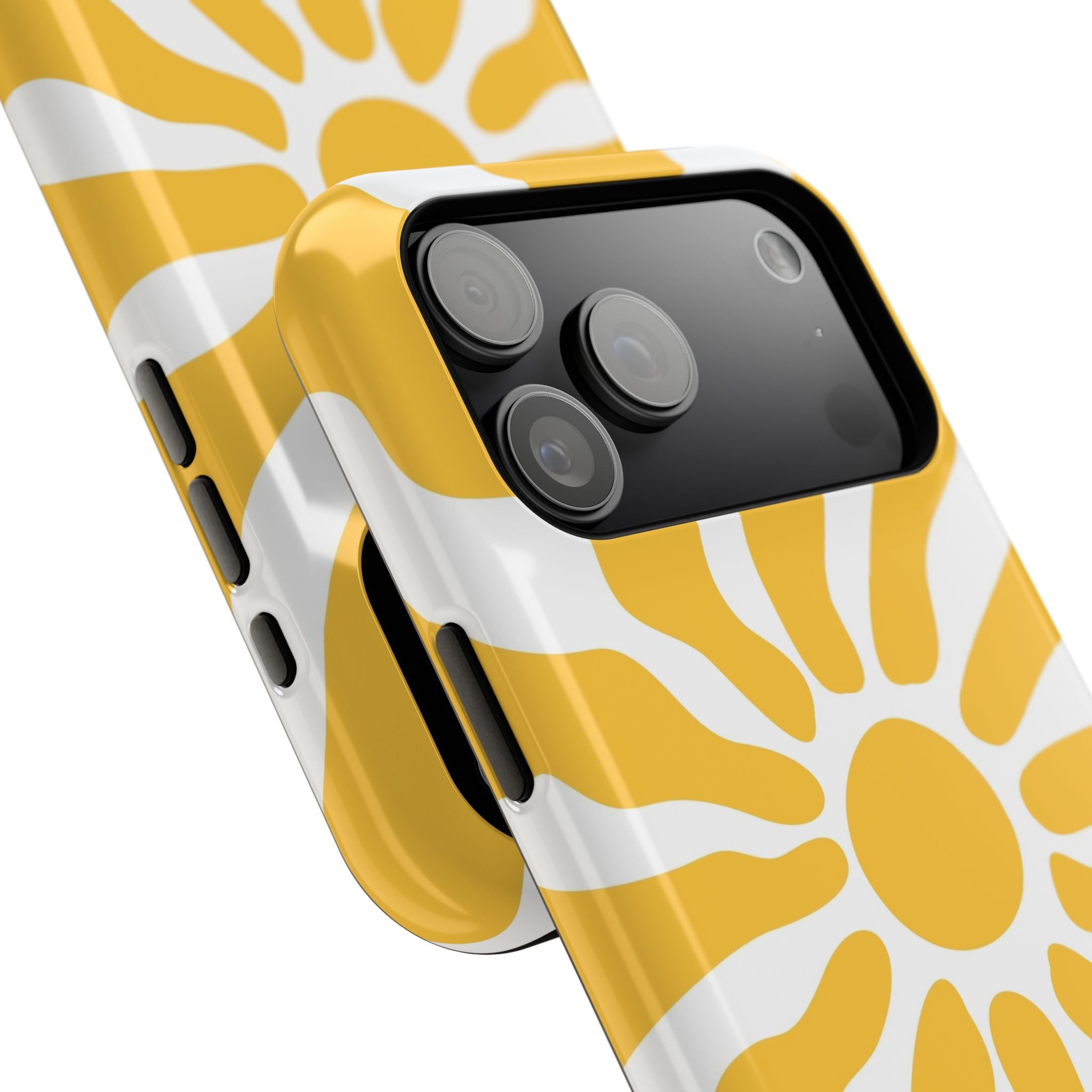 Retro Sunburst iPhone Case | Impact-Resistant Phone Case