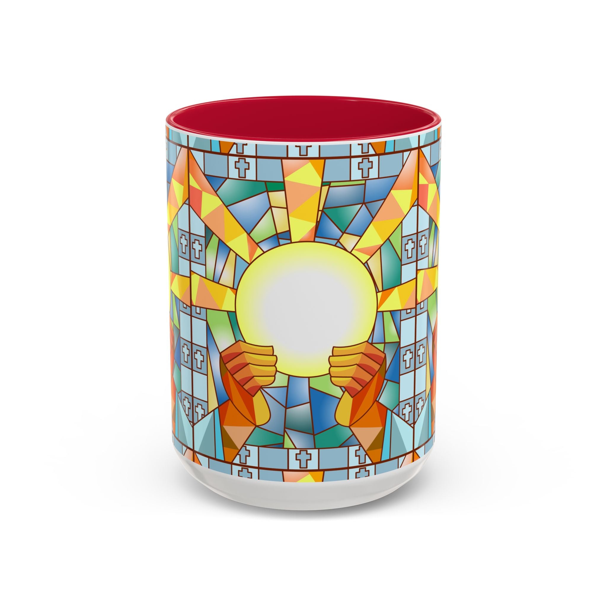 Stained Glass Eucharist Chalice Mug | Church Communion Ceramic Mug