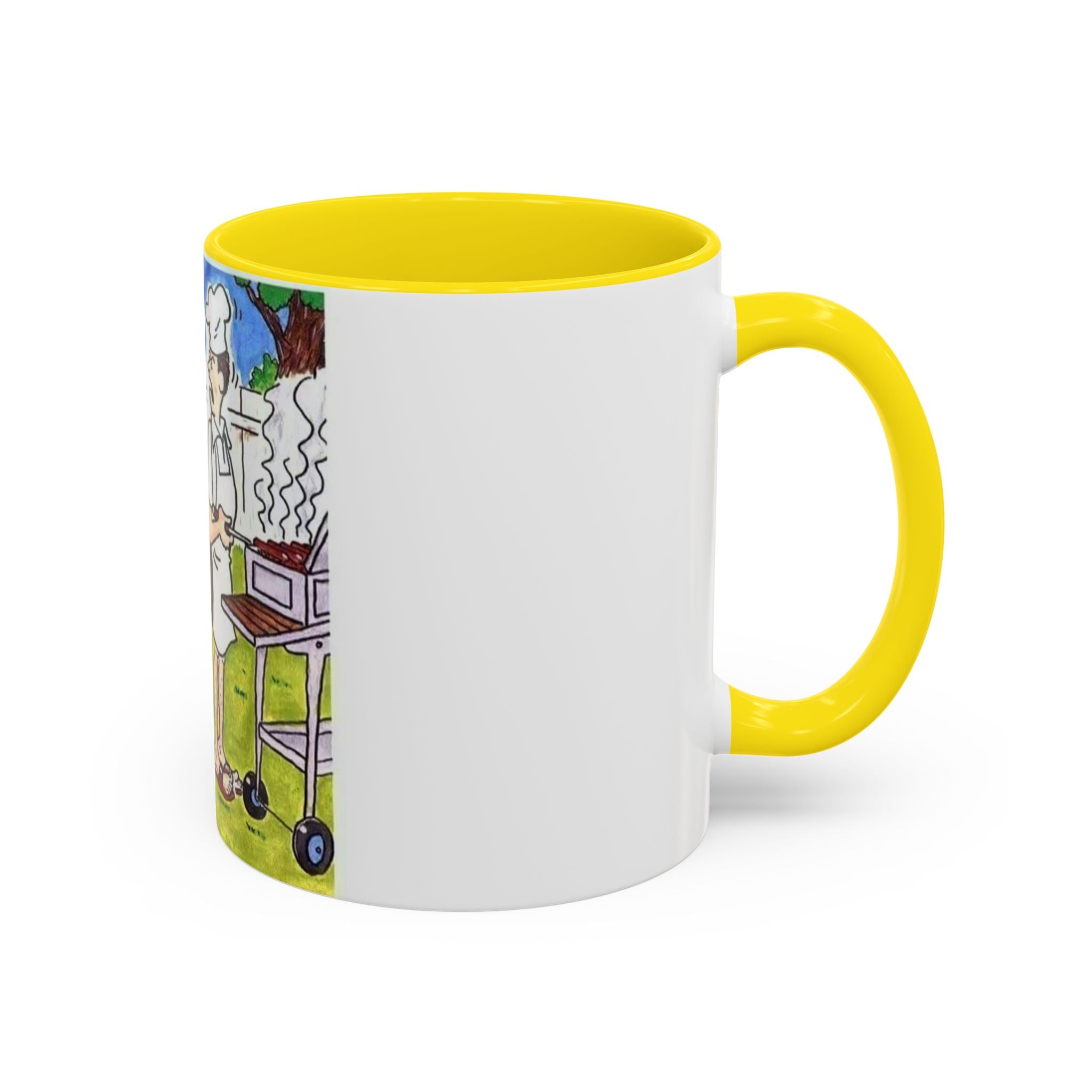 Backyard BBQ Cartoon mug | Accent Coffee Mug 11oz 15oz