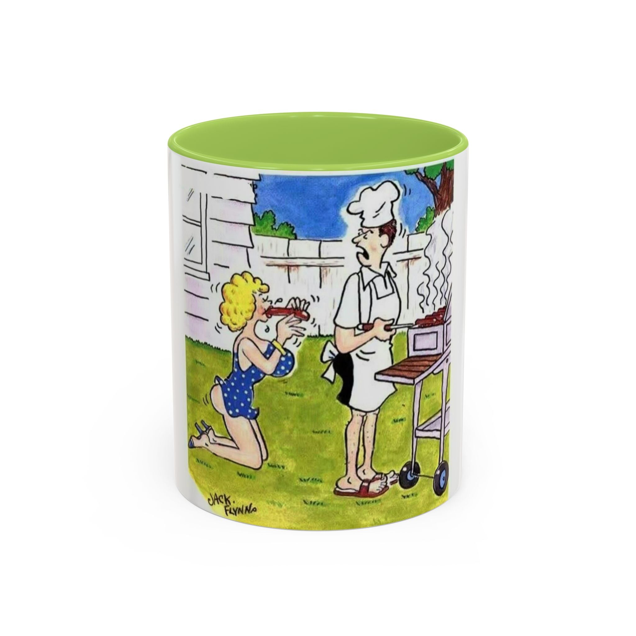 Backyard BBQ Cartoon mug | Accent Coffee Mug 11oz 15oz