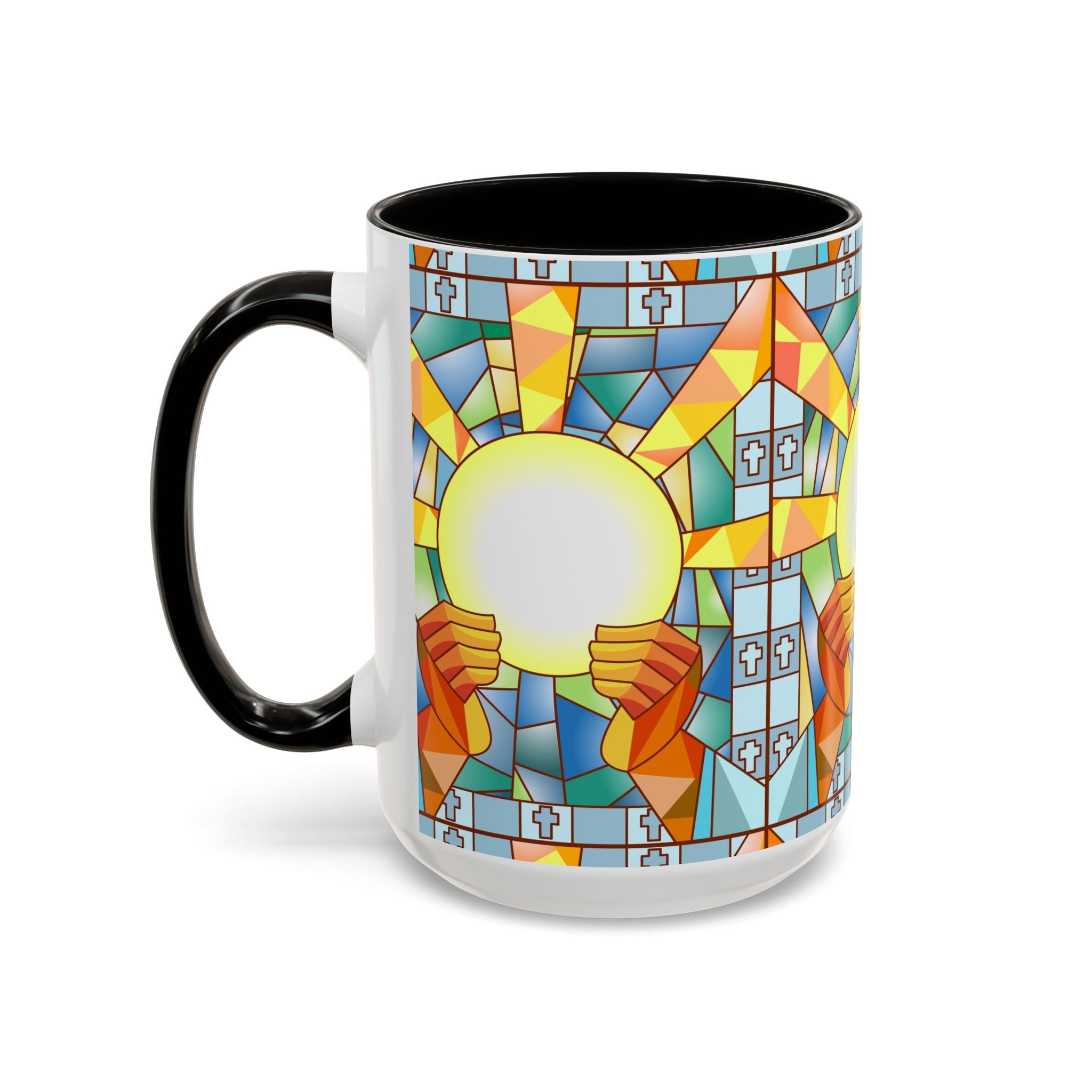 Stained Glass Eucharist Chalice Mug | Church Communion Ceramic Mug