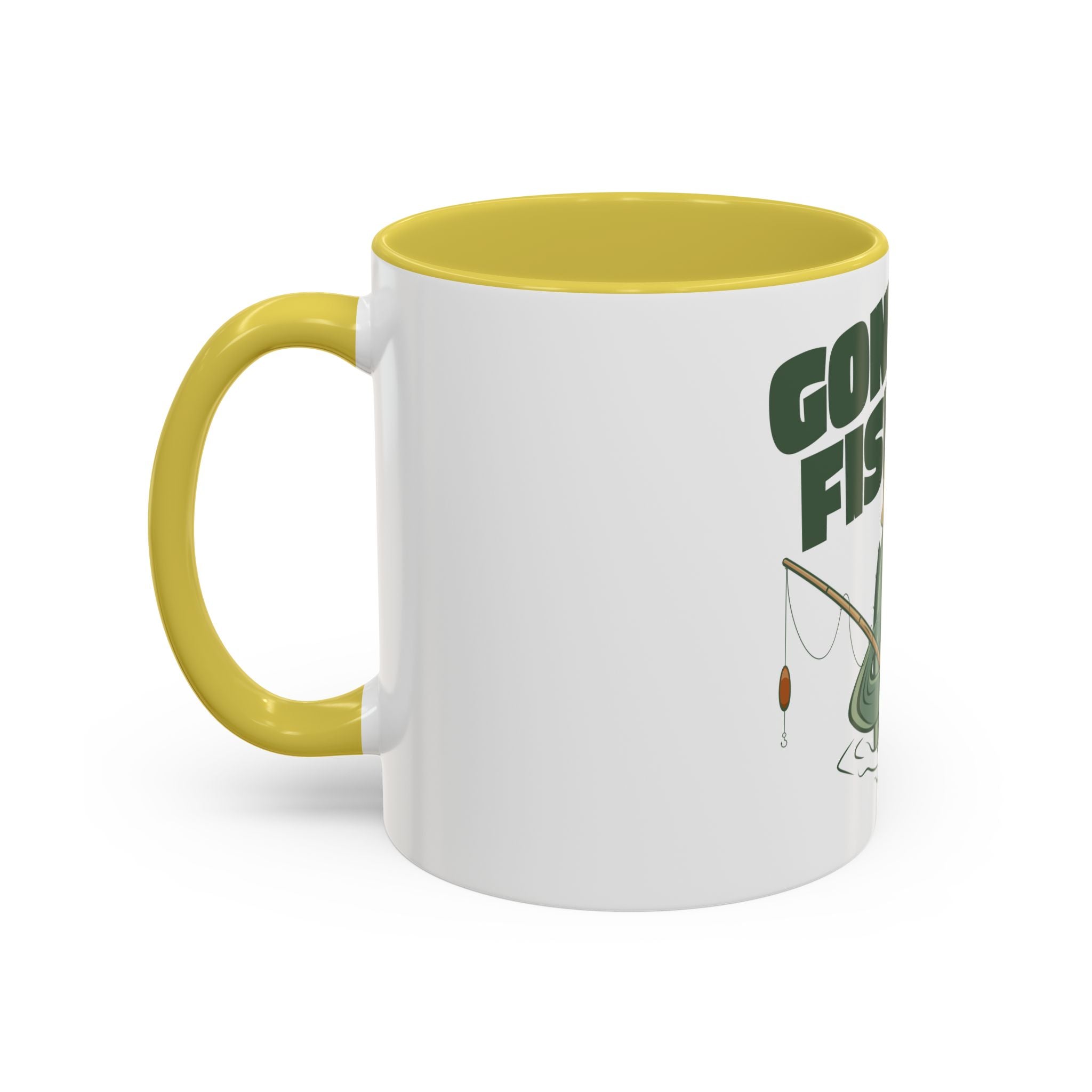Gone Fishing fish character Mug | 11oz 15oz colorful ceramic