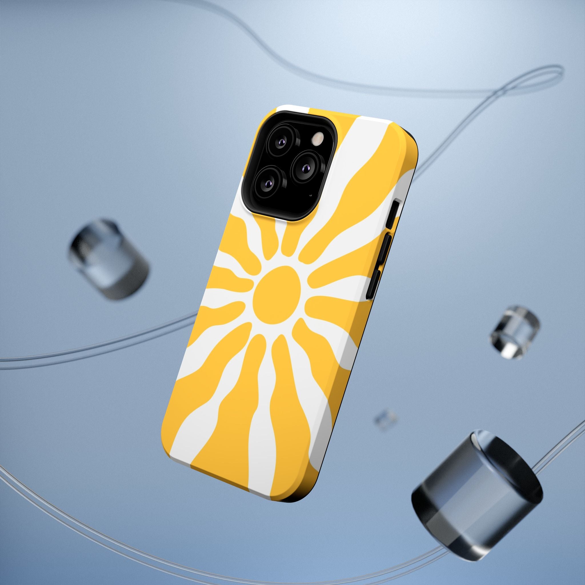 Retro Sunburst iPhone Case | Impact-Resistant Phone Case