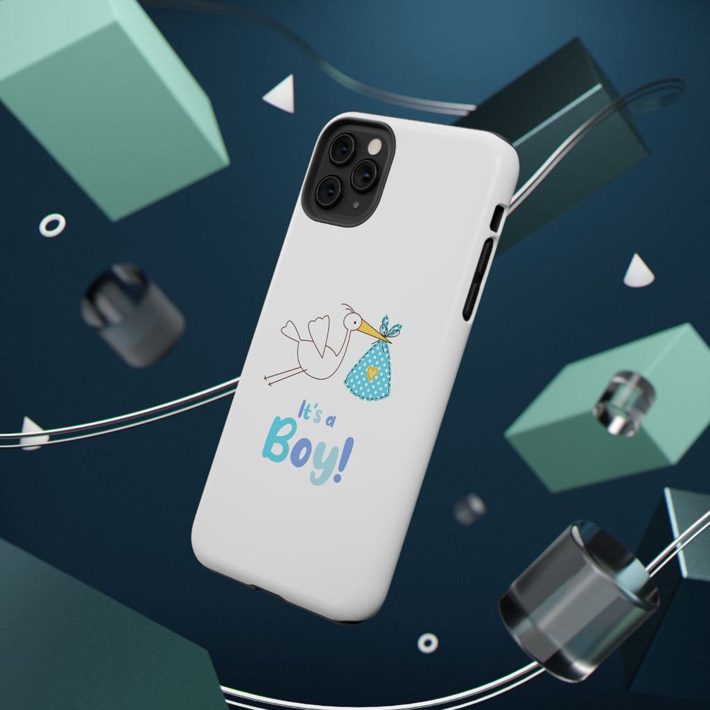 Stork 'It's a Boy' Phone Case | Impact-Resistant Case
