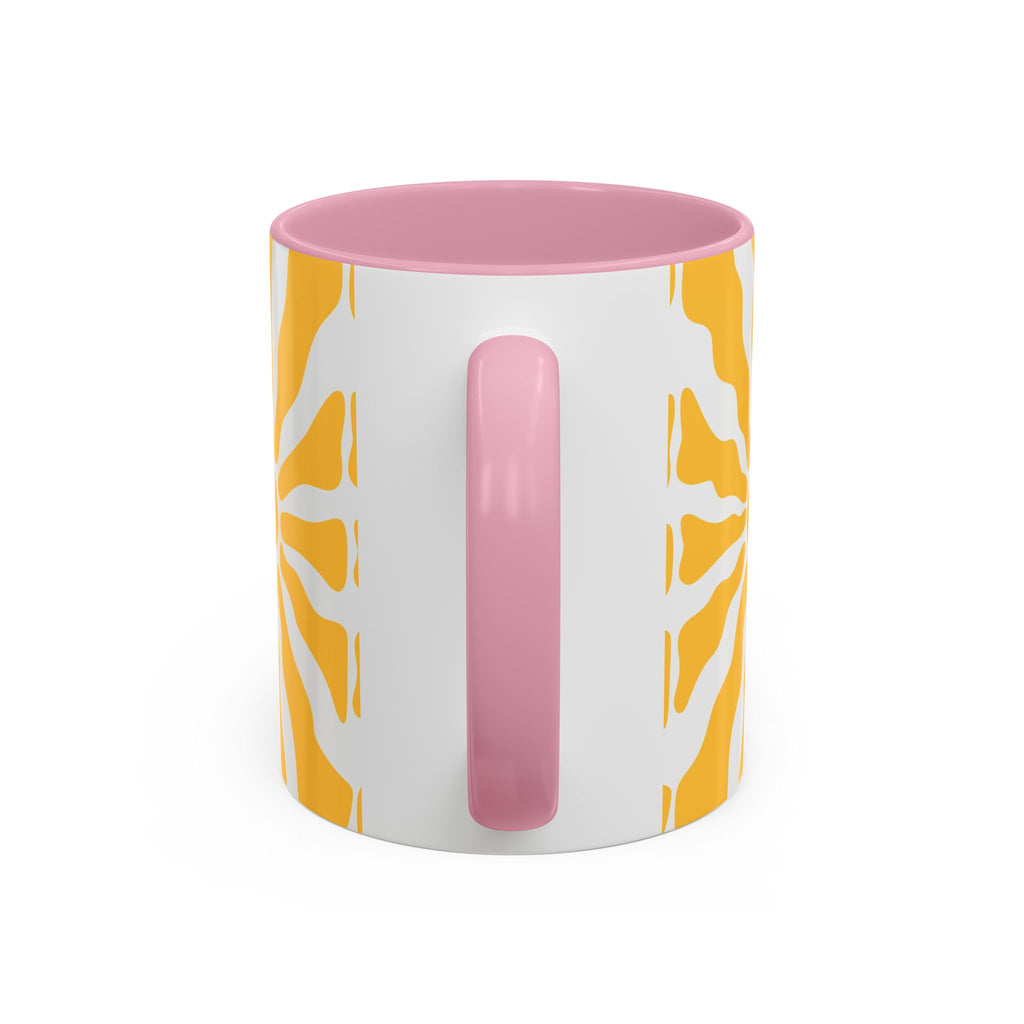 Yellow Sunburst Mug | Ceramic Coffee Cup