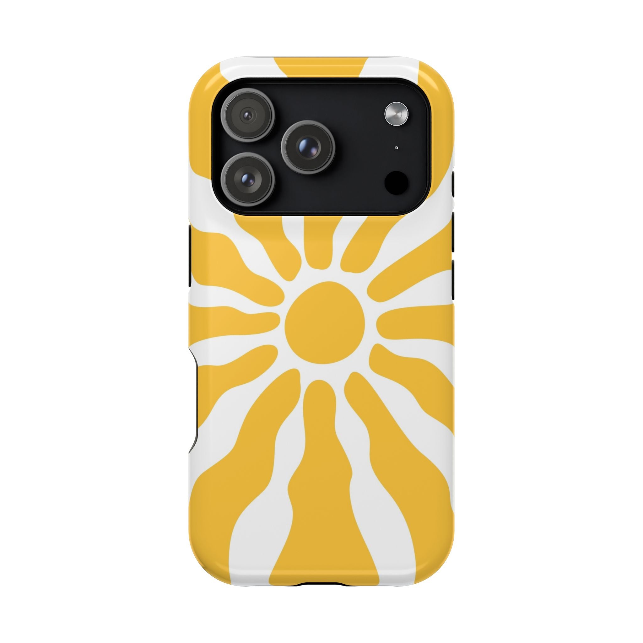 Retro Sunburst iPhone Case | Impact-Resistant Phone Case
