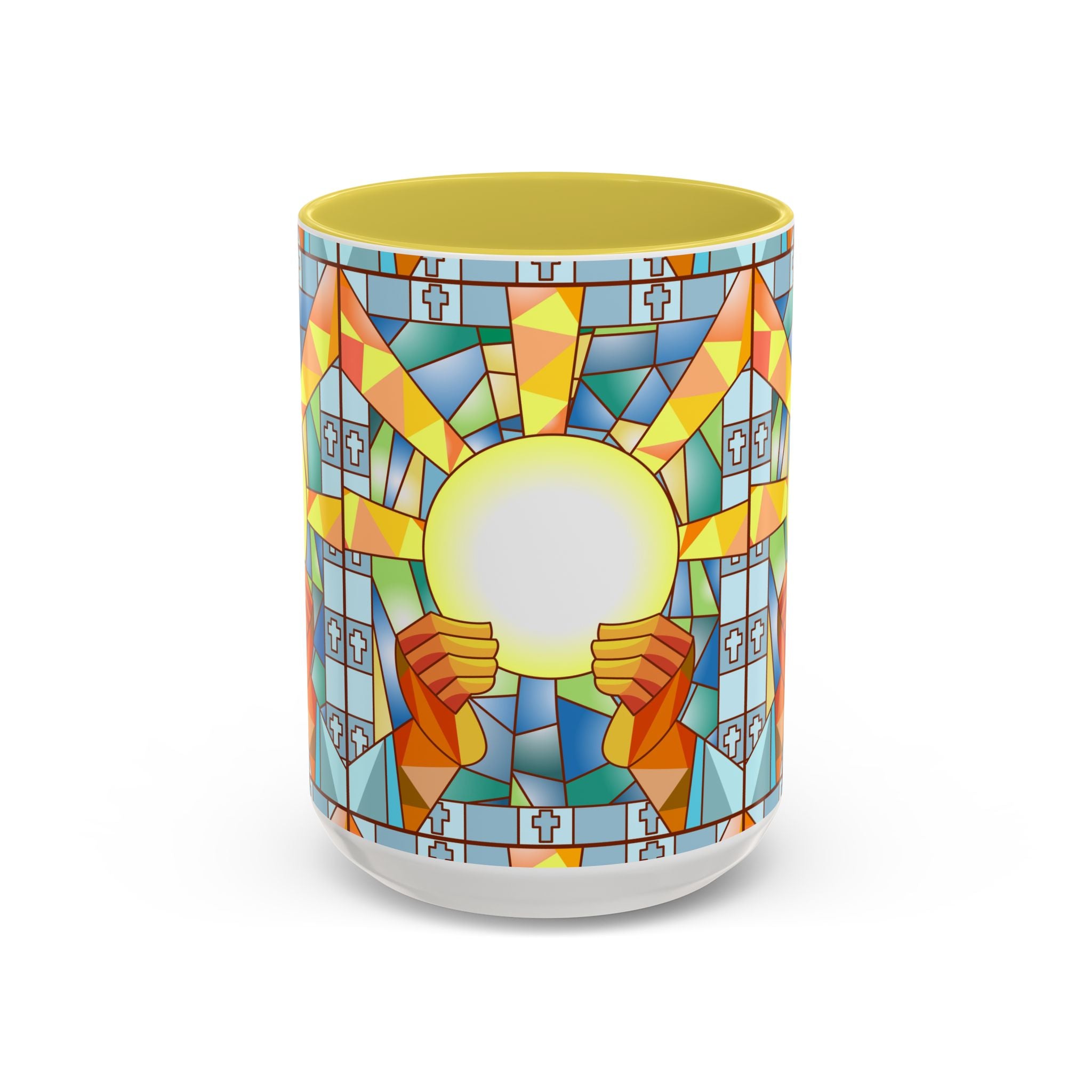Stained Glass Eucharist Chalice Mug | Church Communion Ceramic Mug
