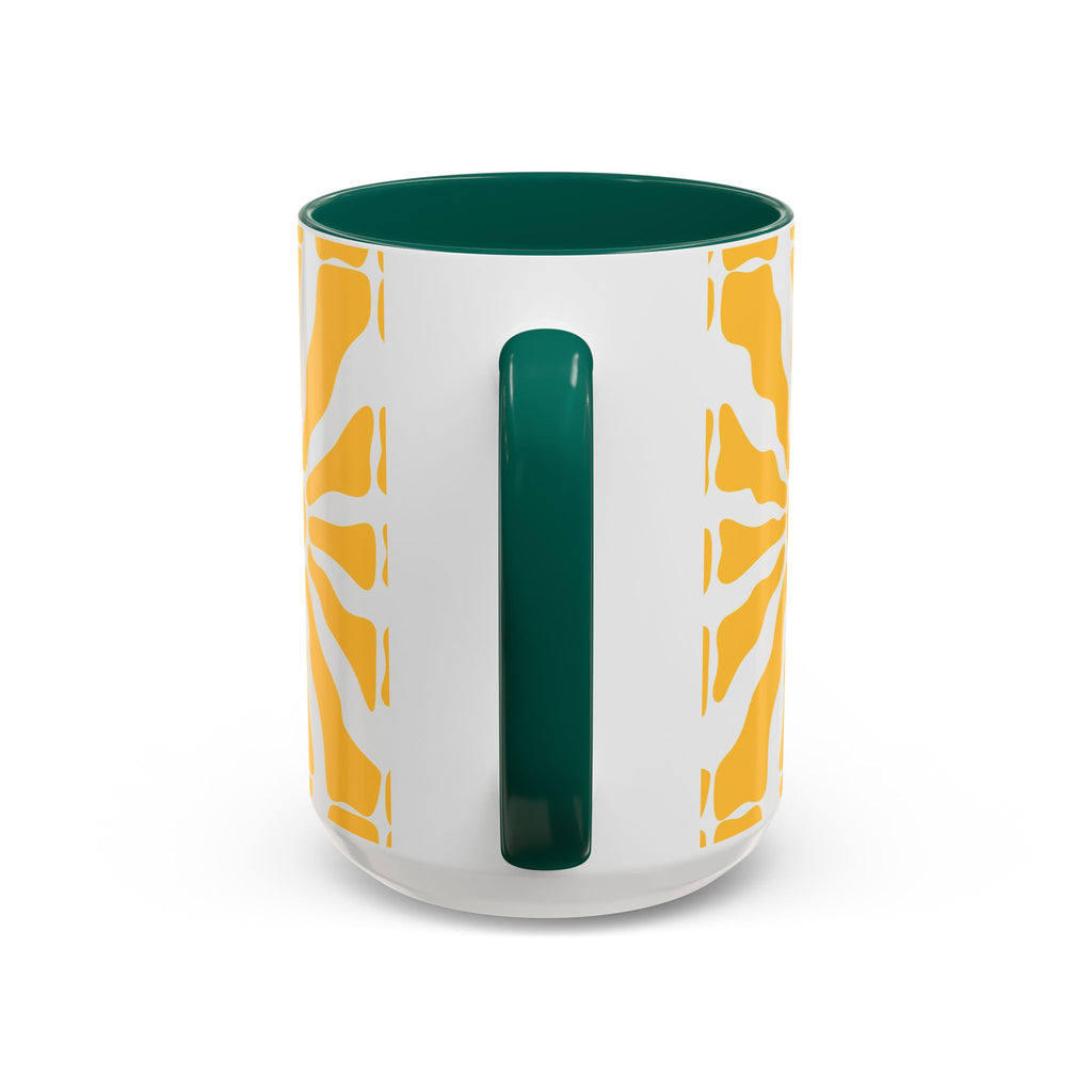Yellow Sunburst Mug | Ceramic Coffee Cup