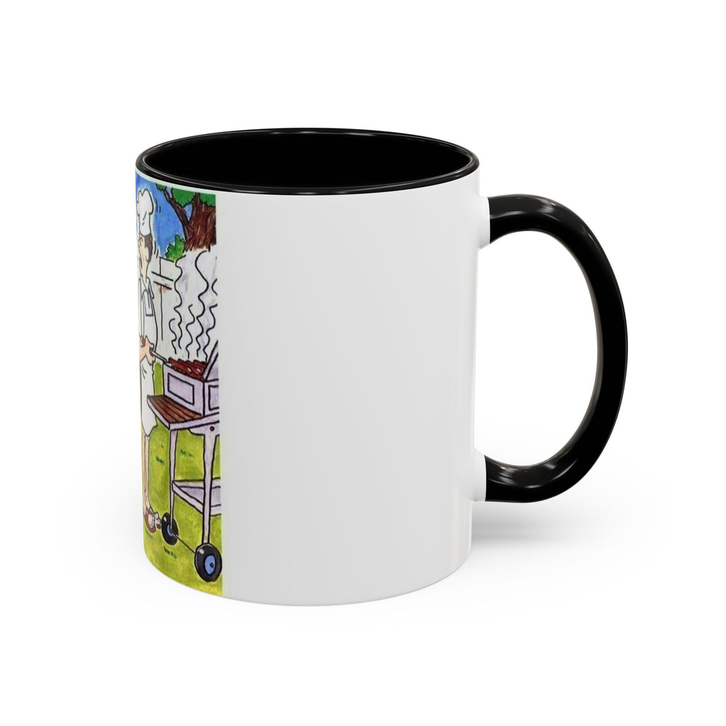 Backyard BBQ Cartoon mug | Accent Coffee Mug 11oz 15oz