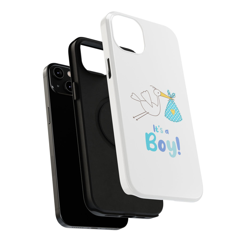 Stork 'It's a Boy' Phone Case | Impact-Resistant Case