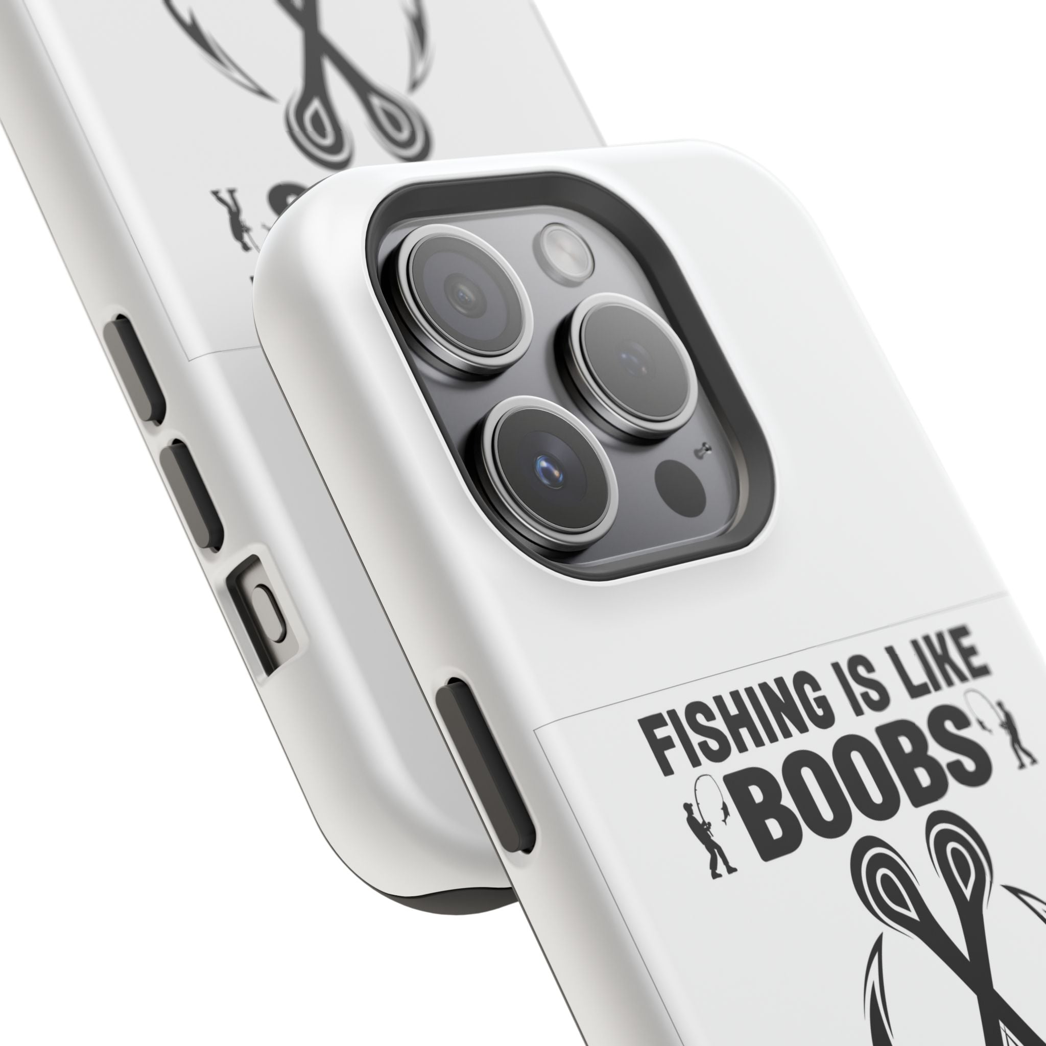 Fishing Is Like Boobs phone case | Impact-Resistant Case