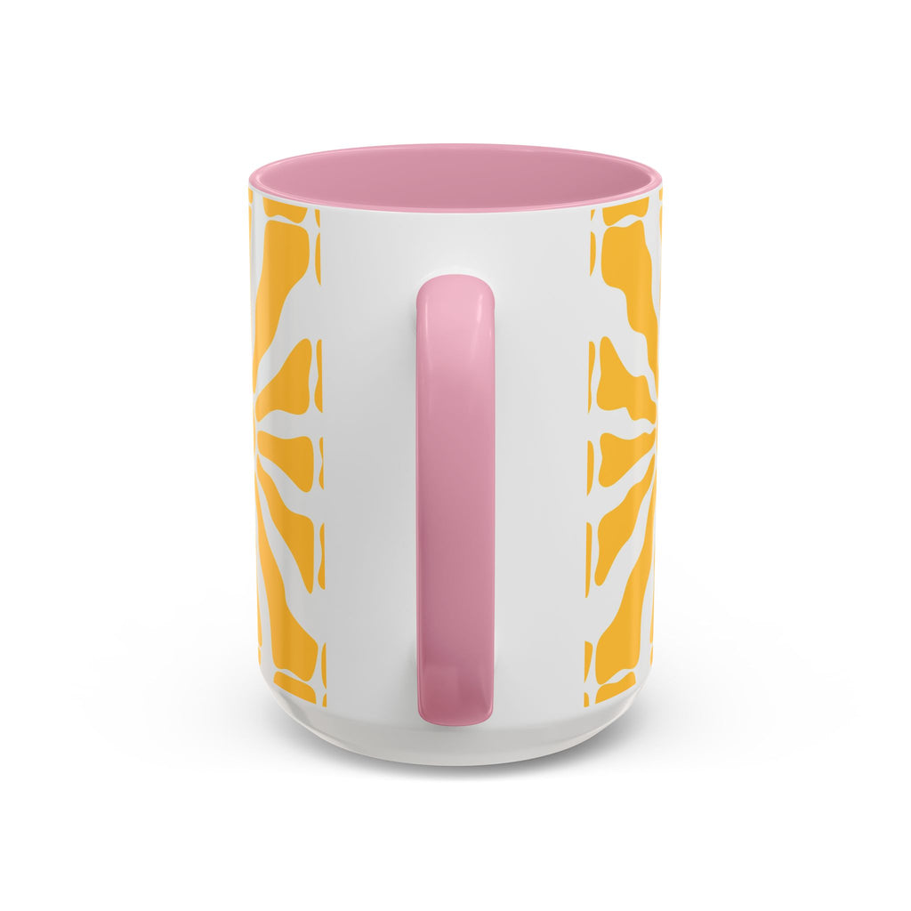 Yellow Sunburst Mug | Ceramic Coffee Cup