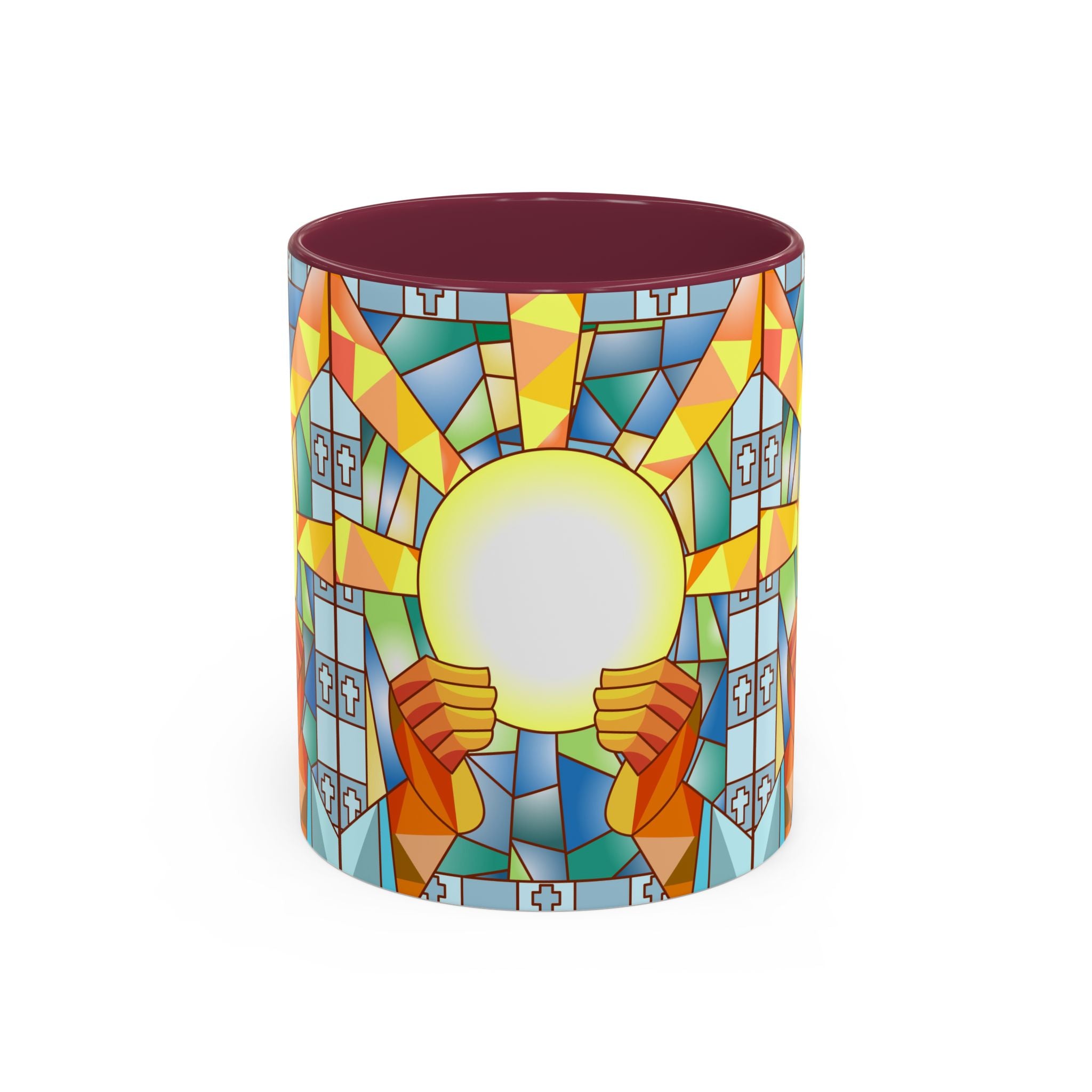 Stained Glass Eucharist Chalice Mug | Church Communion Ceramic Mug