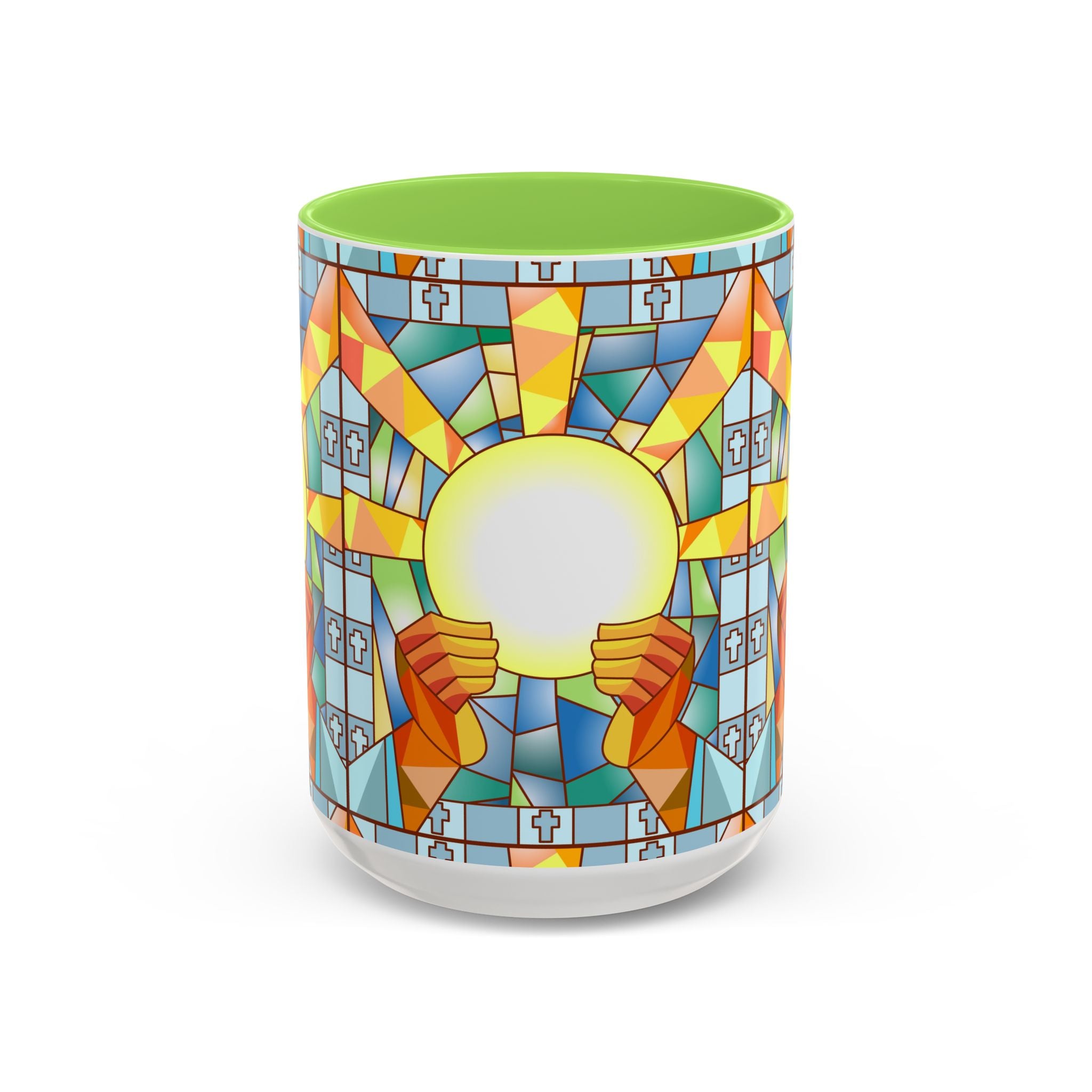 Stained Glass Eucharist Chalice Mug | Church Communion Ceramic Mug