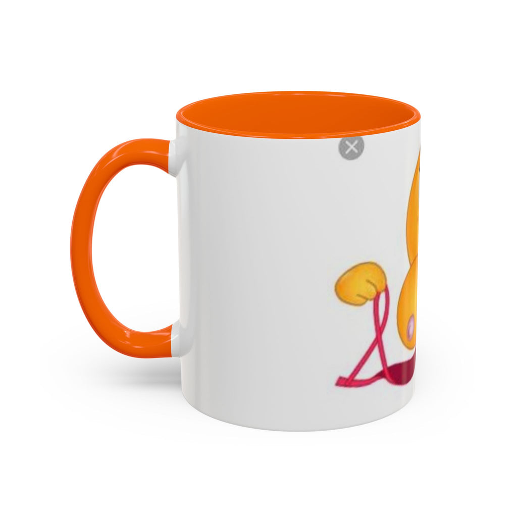 Winking Boob Emoji Mug Accent Coffee Mug | 11oz 15oz