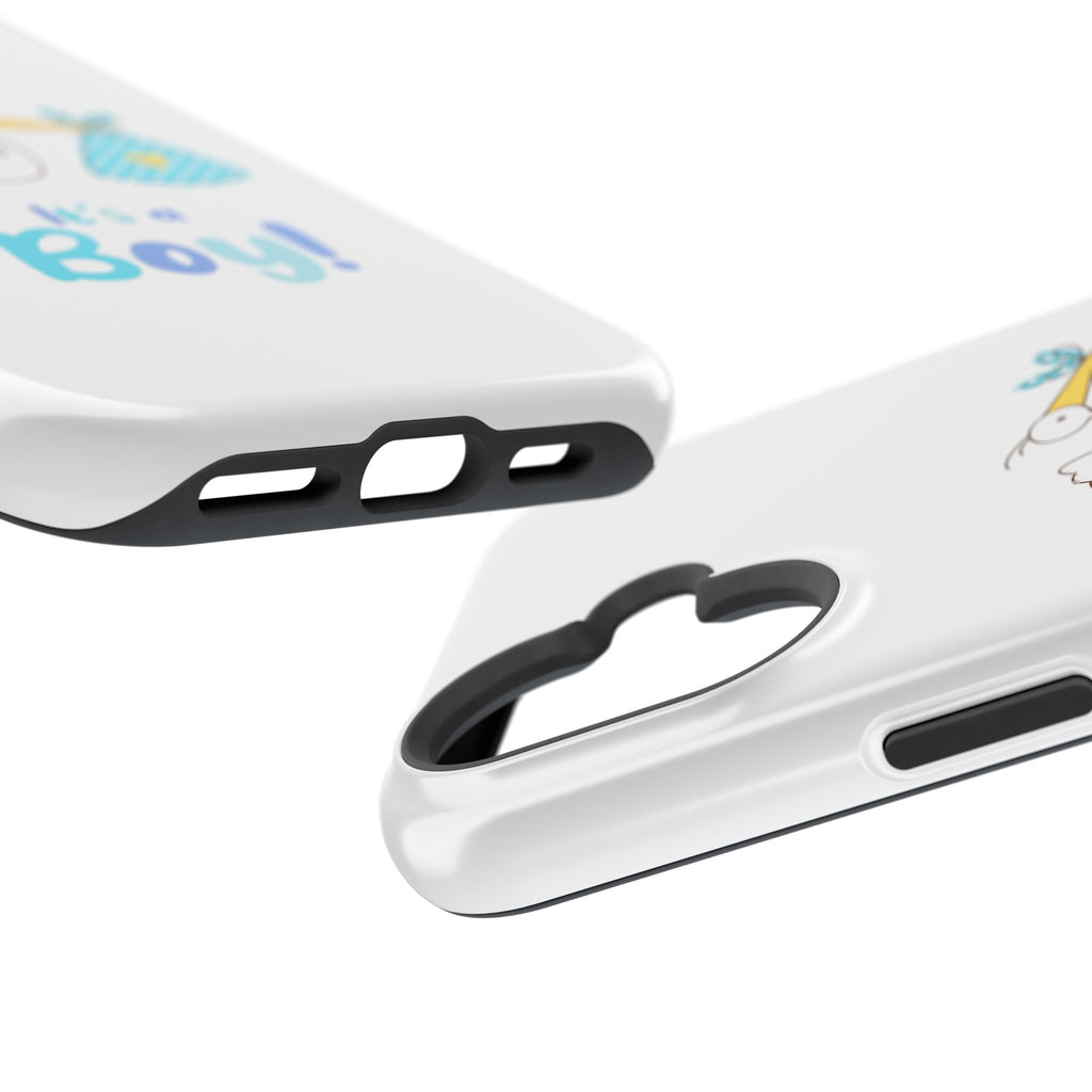 Stork 'It's a Boy' Phone Case | Impact-Resistant Case