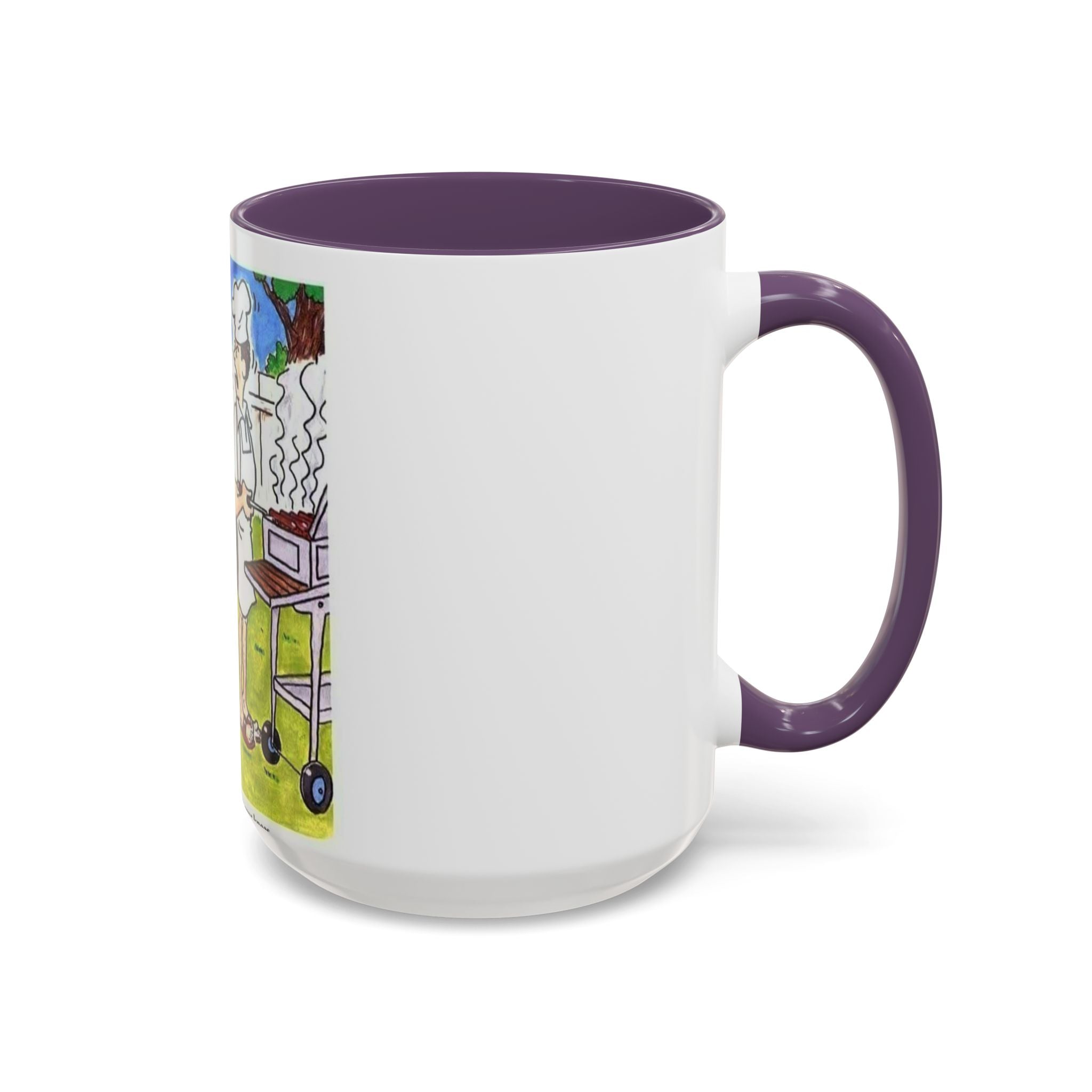 Backyard BBQ Cartoon mug | Accent Coffee Mug 11oz 15oz