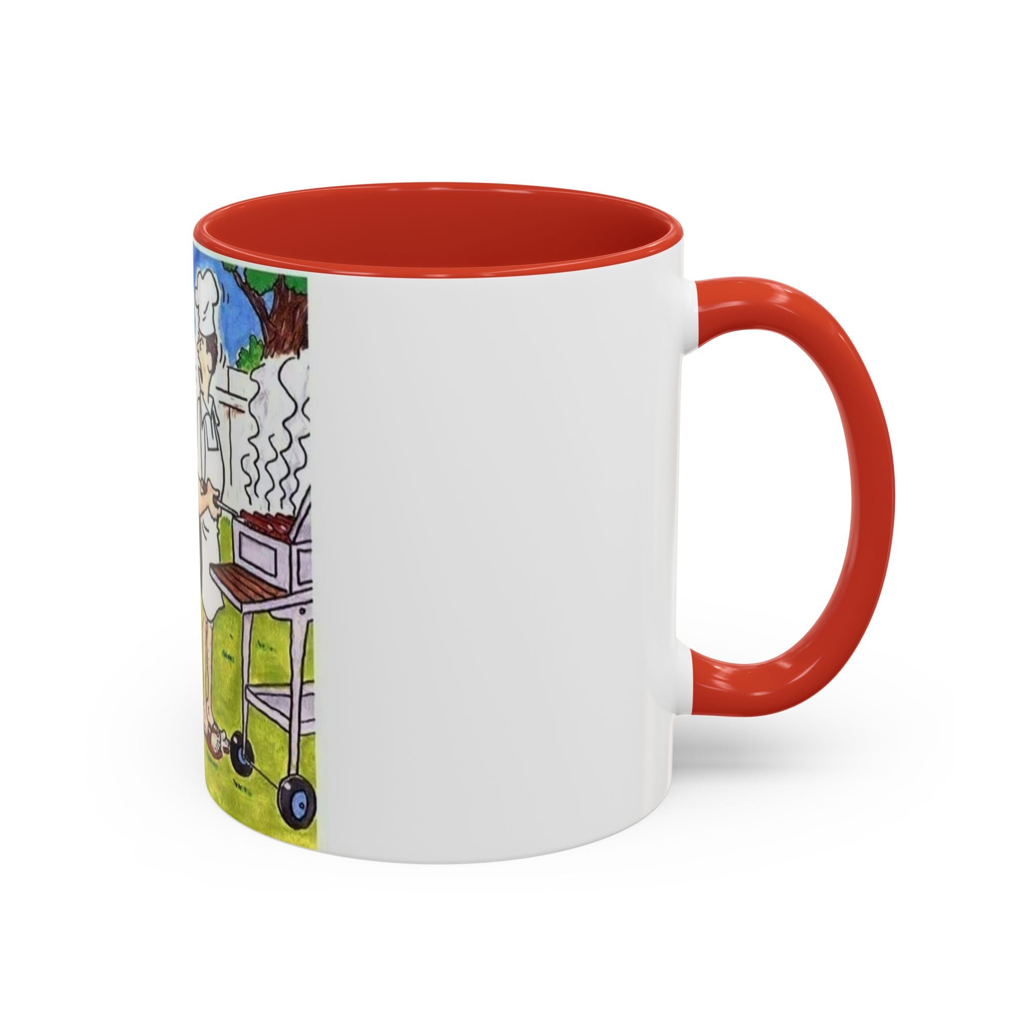 Backyard BBQ Cartoon mug | Accent Coffee Mug 11oz 15oz
