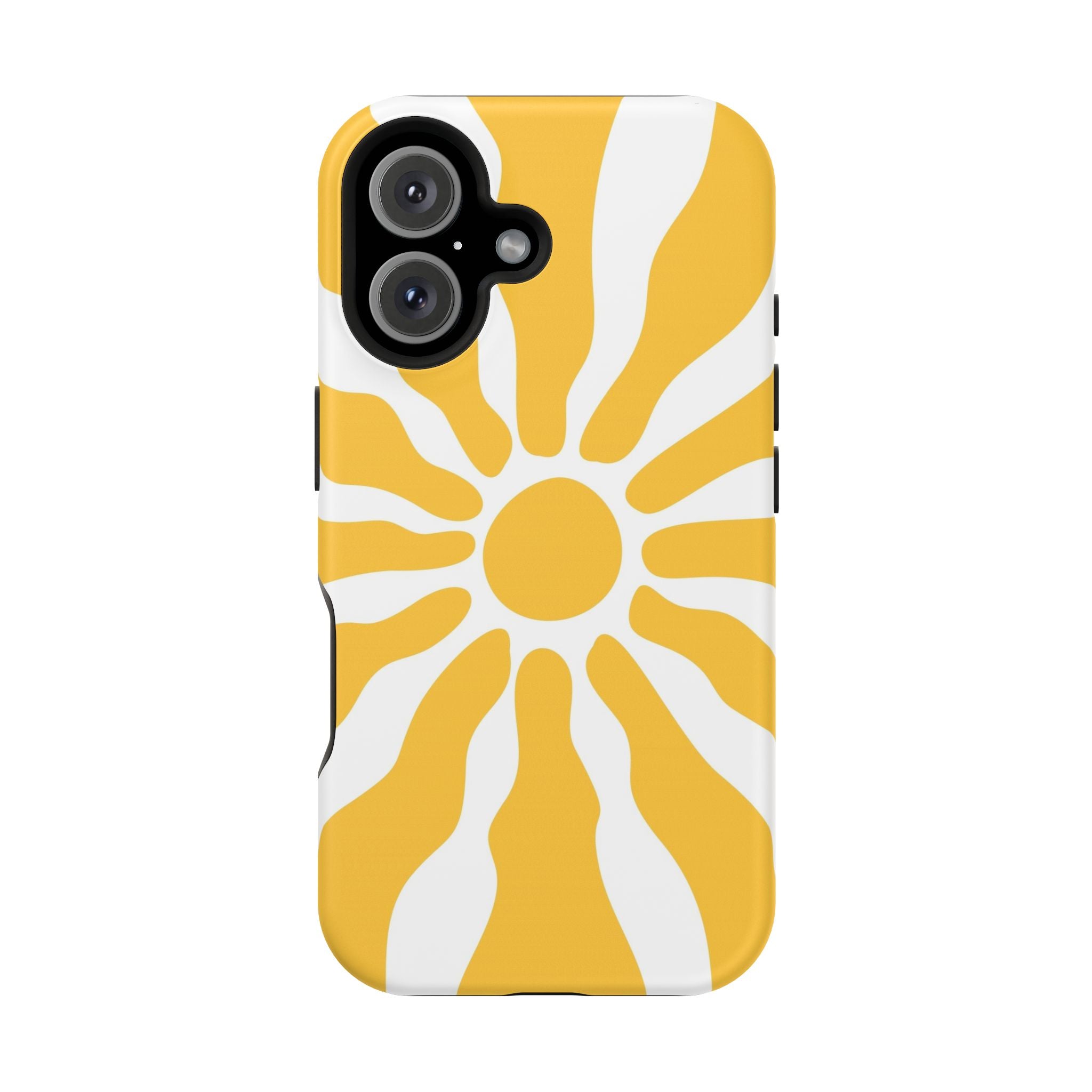 Retro Sunburst iPhone Case | Impact-Resistant Phone Case