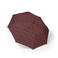 Maroon Leaf Pattern Umbrella | Foldable Compact Rain Umbrella