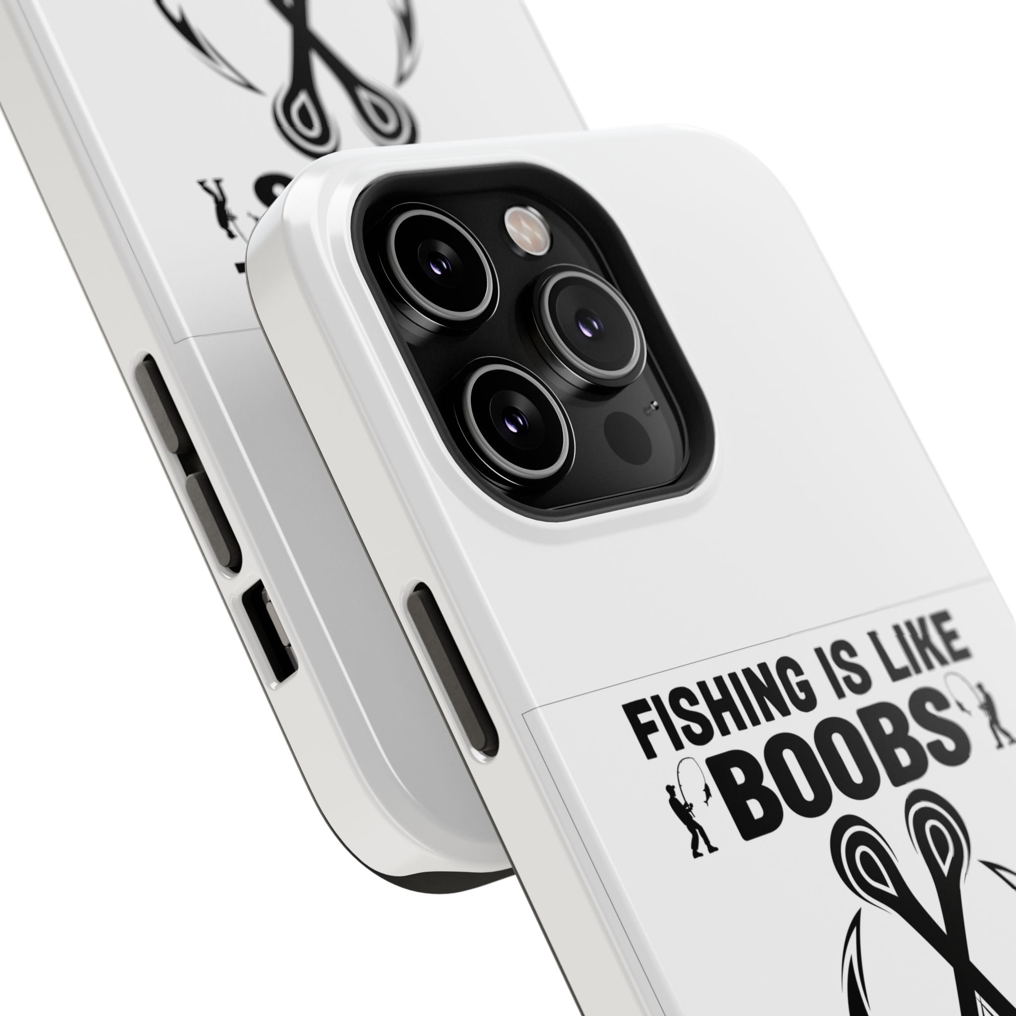 Fishing Is Like Boobs phone case | Impact-Resistant Case