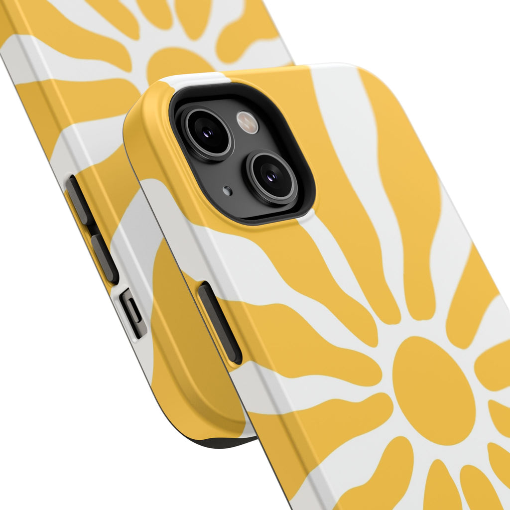Retro Sunburst iPhone Case | Impact-Resistant Phone Case