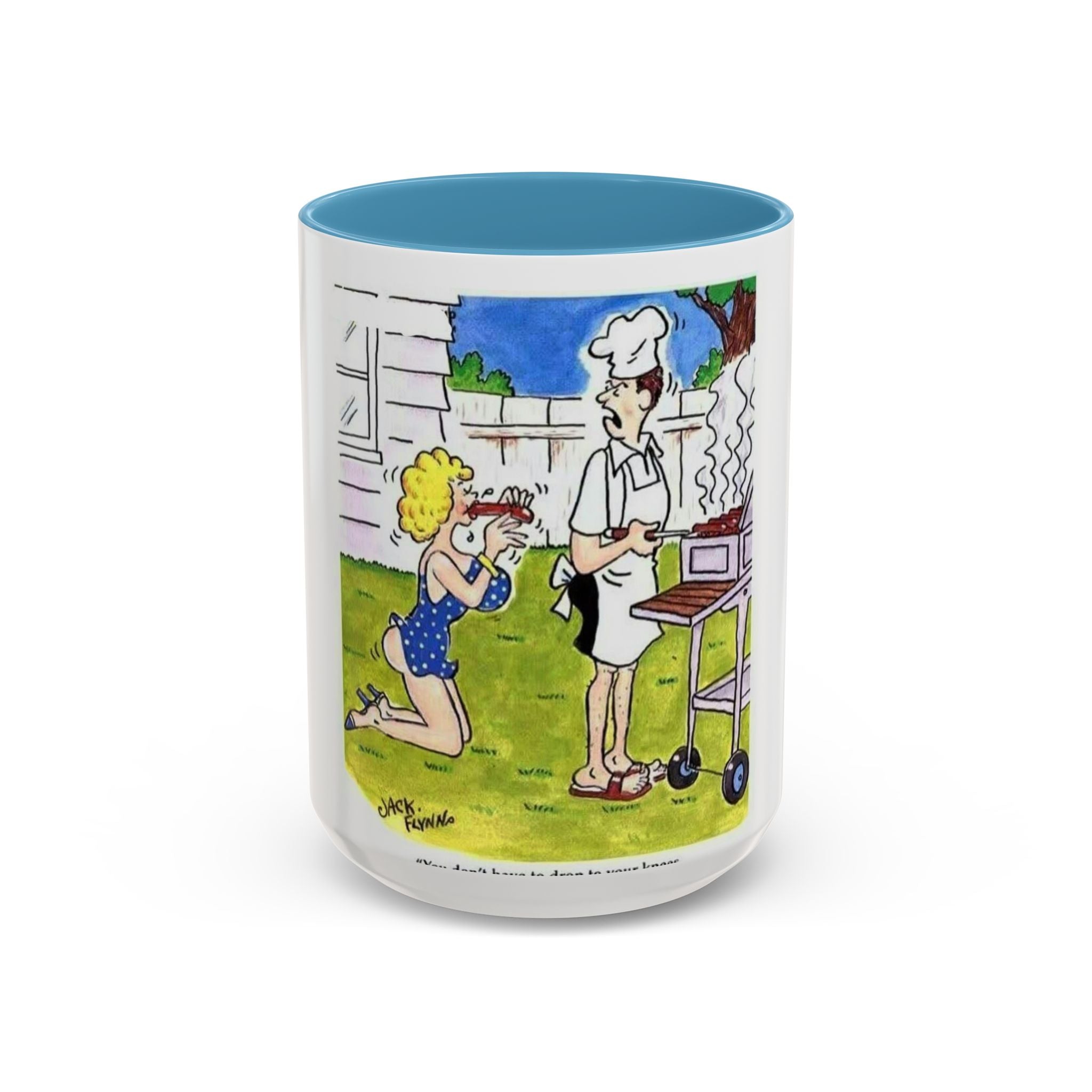 Backyard BBQ Cartoon mug | Accent Coffee Mug 11oz 15oz