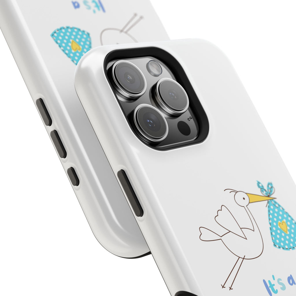 Stork 'It's a Boy' Phone Case | Impact-Resistant Case