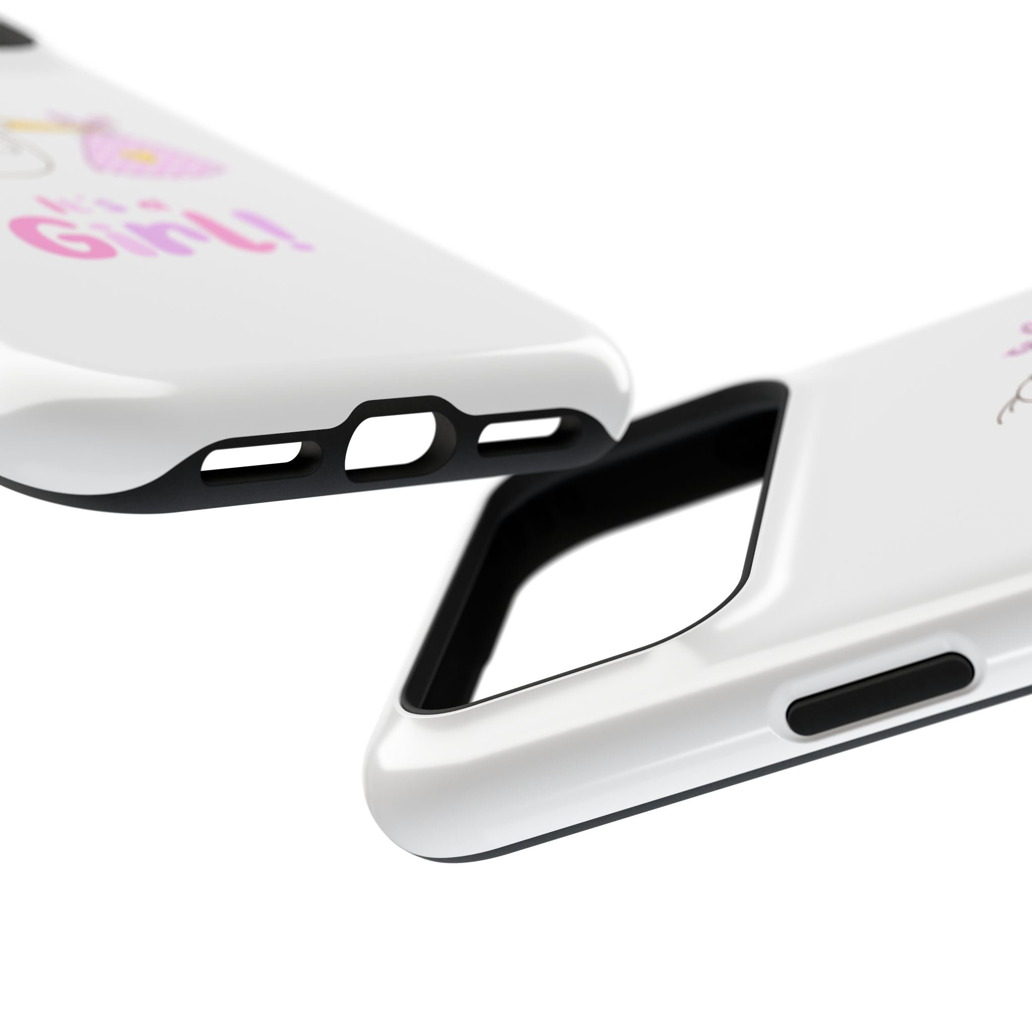 Phone Case - "It's a Girl!" Stork Baby Announcement Impact-Resistant Case