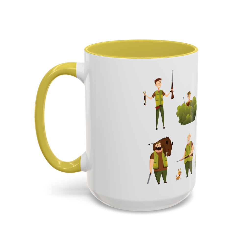 Hunter Pattern Mug | Hunting Illustrations, Outdoorsman Coffee Cup