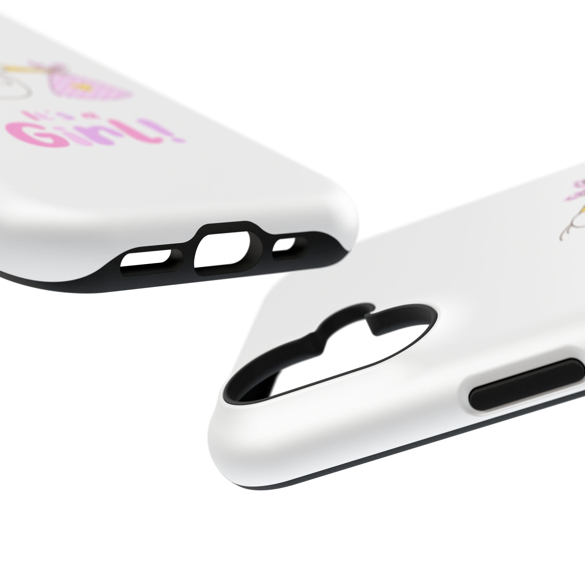 Stork carrying bundle "It's a Girl!" Phone Case | Impact-Resistant Case