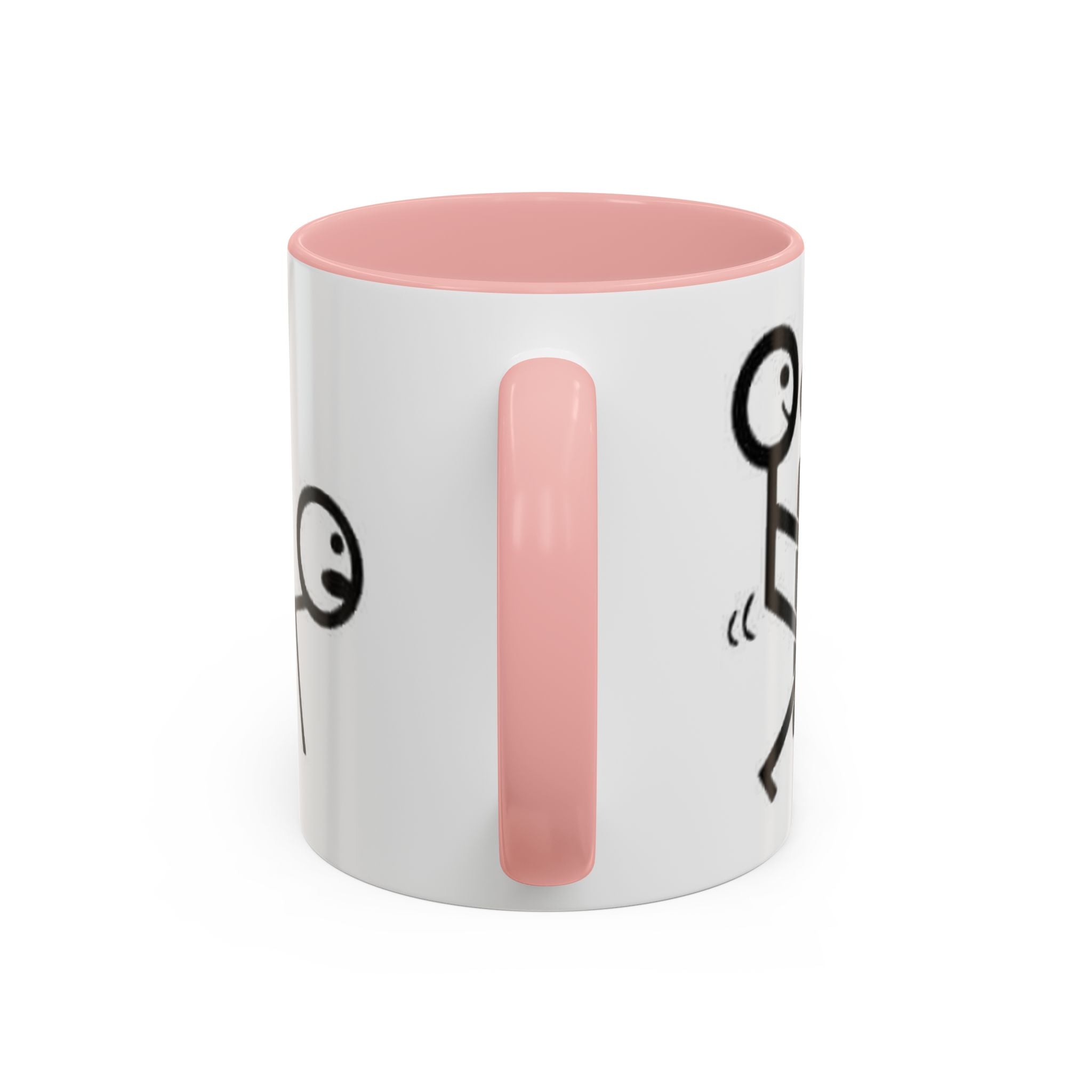 Sit Before It Mug | Funny Stick Figure Coffee Cup, Morning Routine Accent Mug