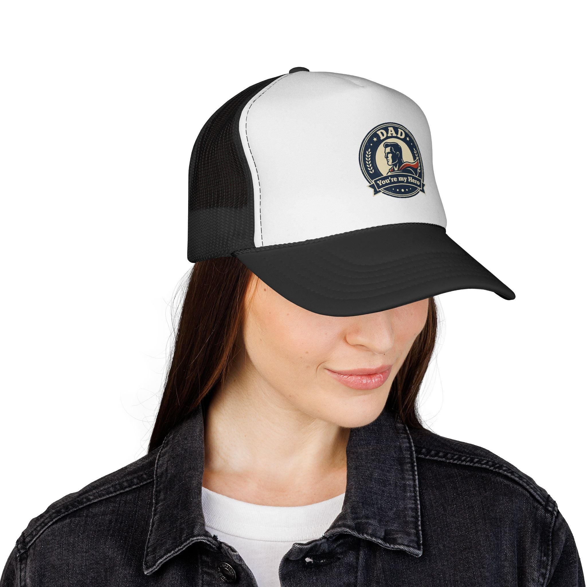 Dad Vintage Crest trucker cap | You're My Hero emblem