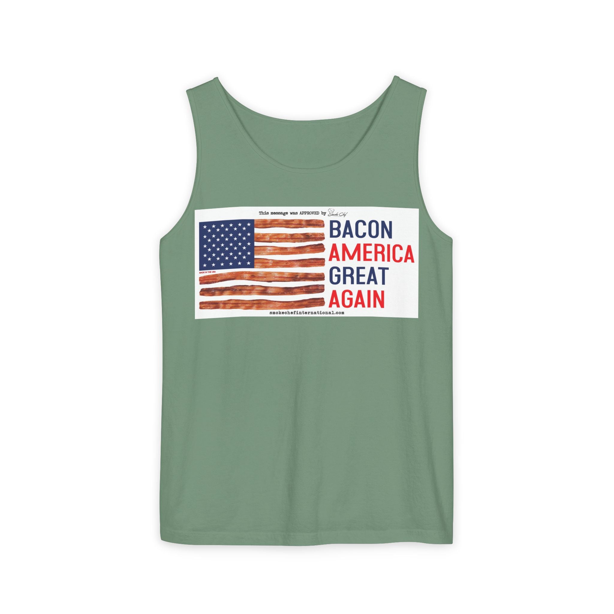 Bacon America Great Again Tank Top | American Flag Bacon Graphic