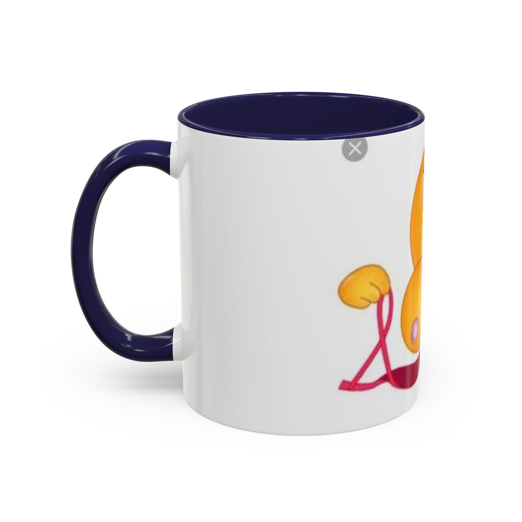 Winking Boob Emoji Mug Accent Coffee Mug | 11oz 15oz