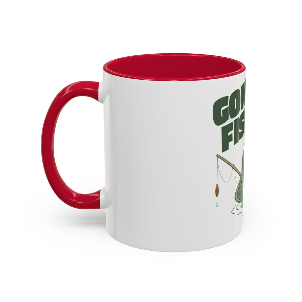 Gone Fishing fish character Mug | 11oz 15oz colorful ceramic