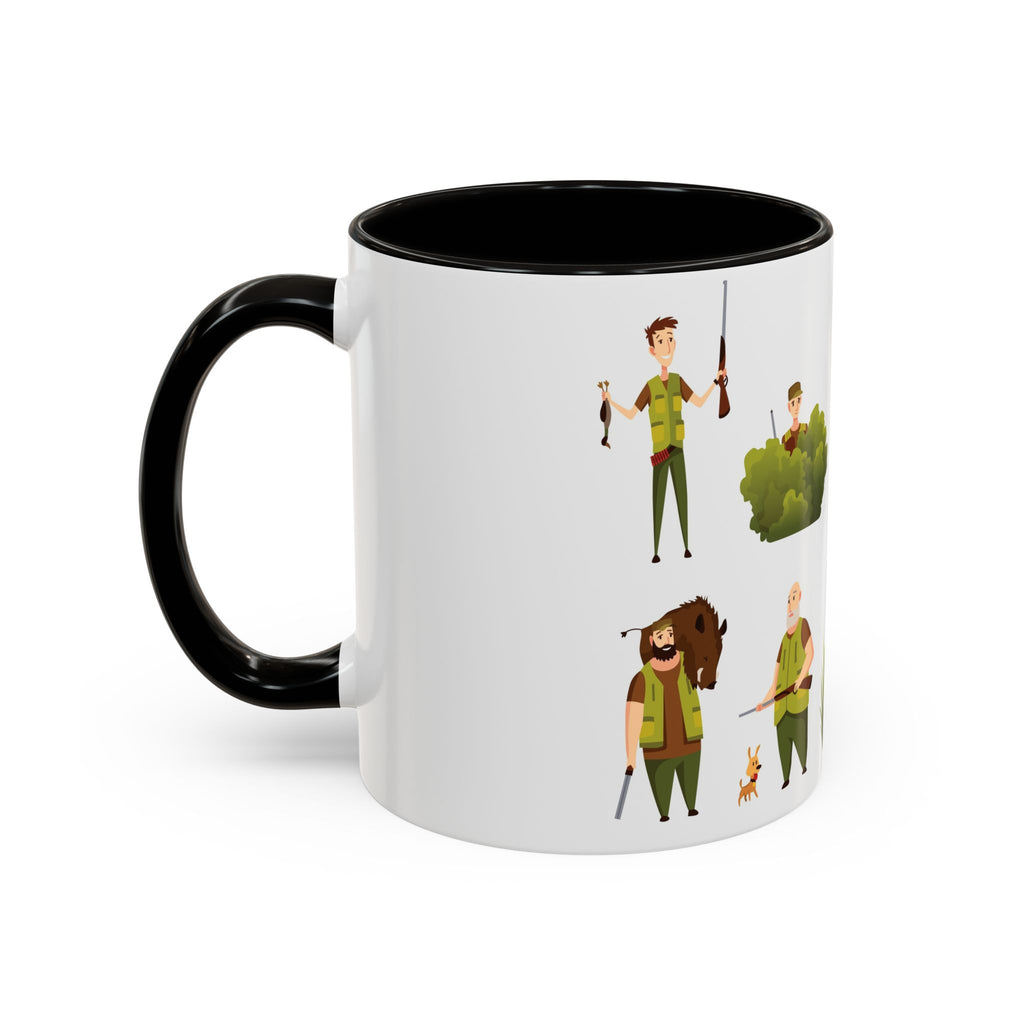 Hunter Pattern Mug | Hunting Illustrations, Outdoorsman Coffee Cup