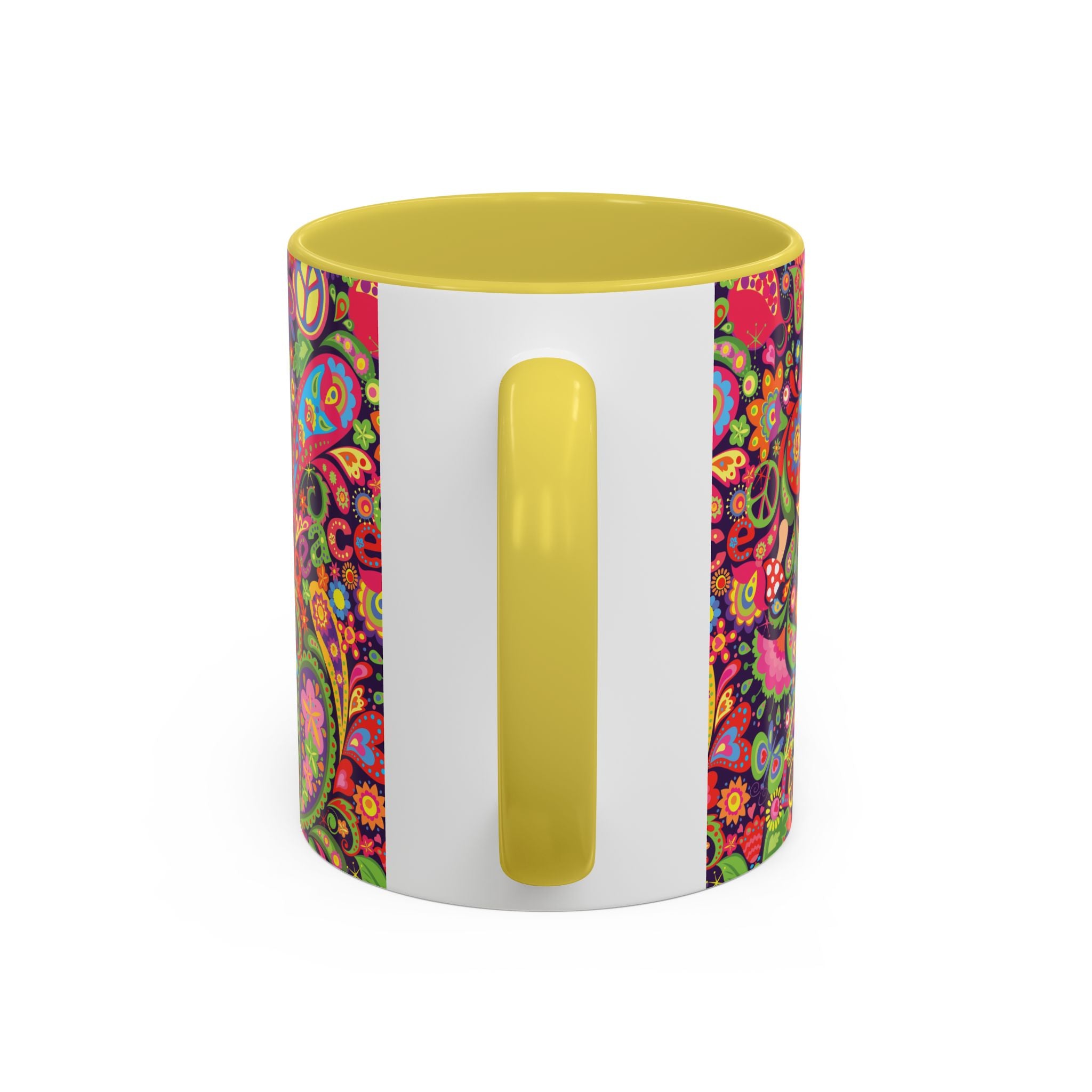 Psychedelic Paisley Peace Mug | Colorful 11oz or 15oz Ceramic